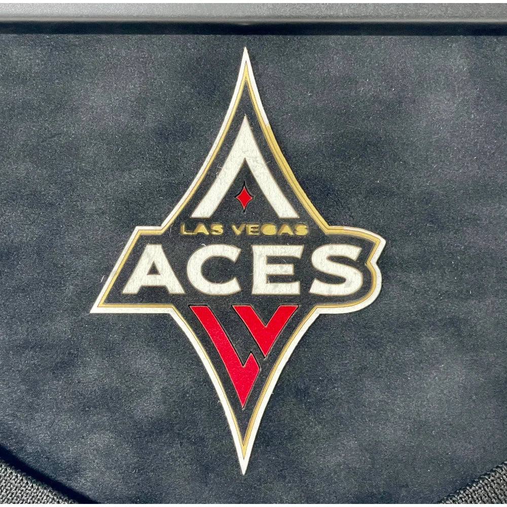 Kelsey Plum Autographed Las Vegas Aces Jersey - Framed with BAS COA - WNBA Champion Memorabilia - Perfect for Sports Fans, Collectors, and Home/Office Decor
