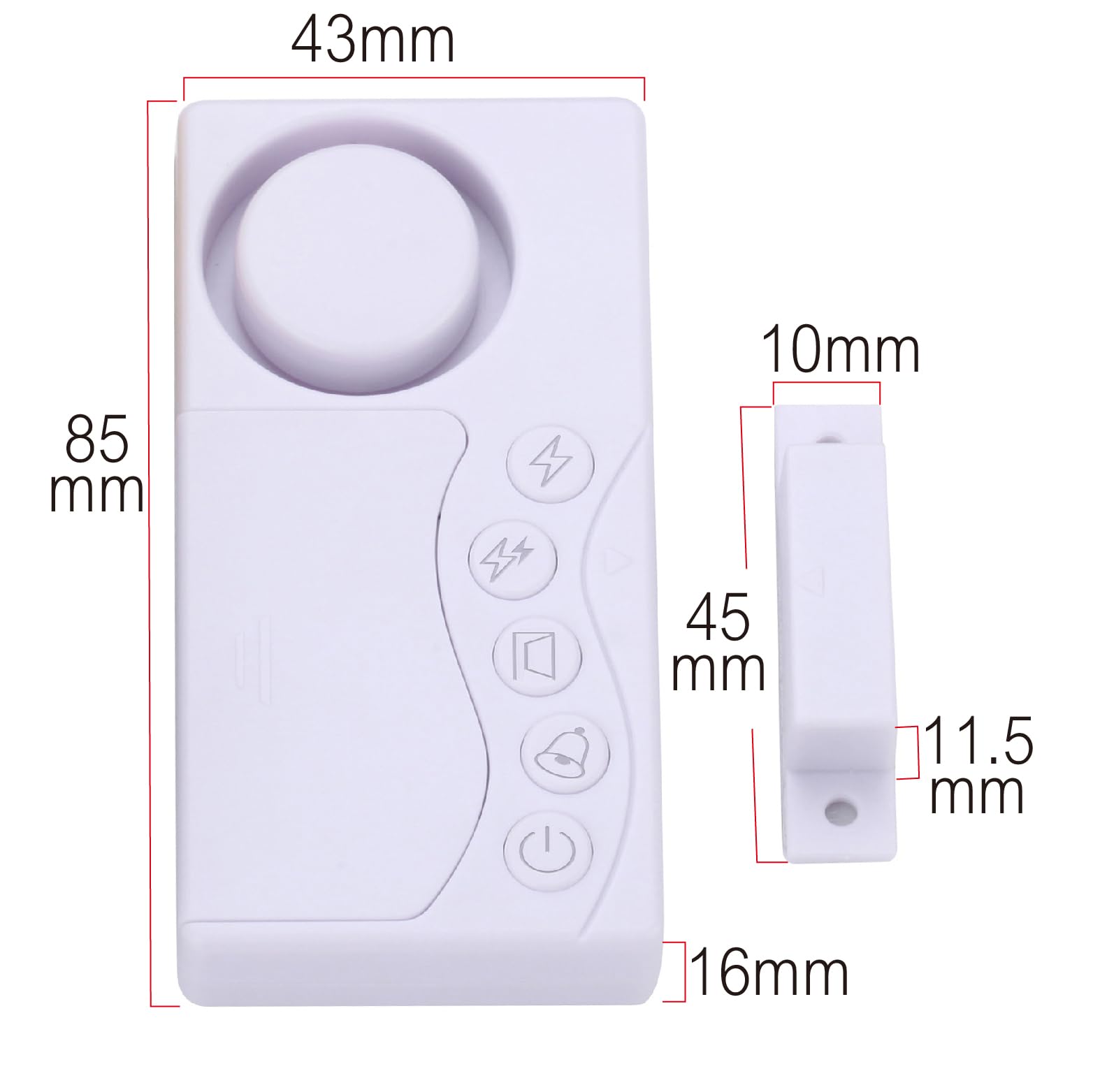 Freezer Door Alarm with Delay - Home Security & Child Safety Sensor for Fridge, Garage & Windows | Dementia & Alzheimer Care Alert | Prevent Accidental Opening & Unauthorized Entry | Ideal for Kitchens, Basements & Elderly Homes