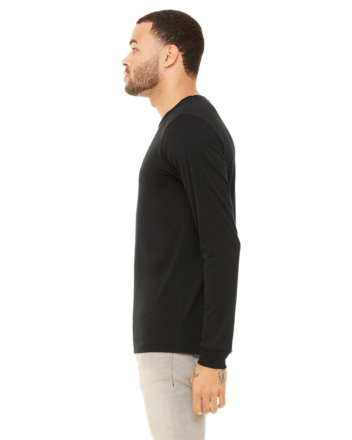 Bella + Canvas 3501 Unisex Jersey Long Sleeve T-Shirt - Soft Cotton Crewneck Tee for Men & Women - Perfect for Casual Wear, Layering & Everyday Comfort