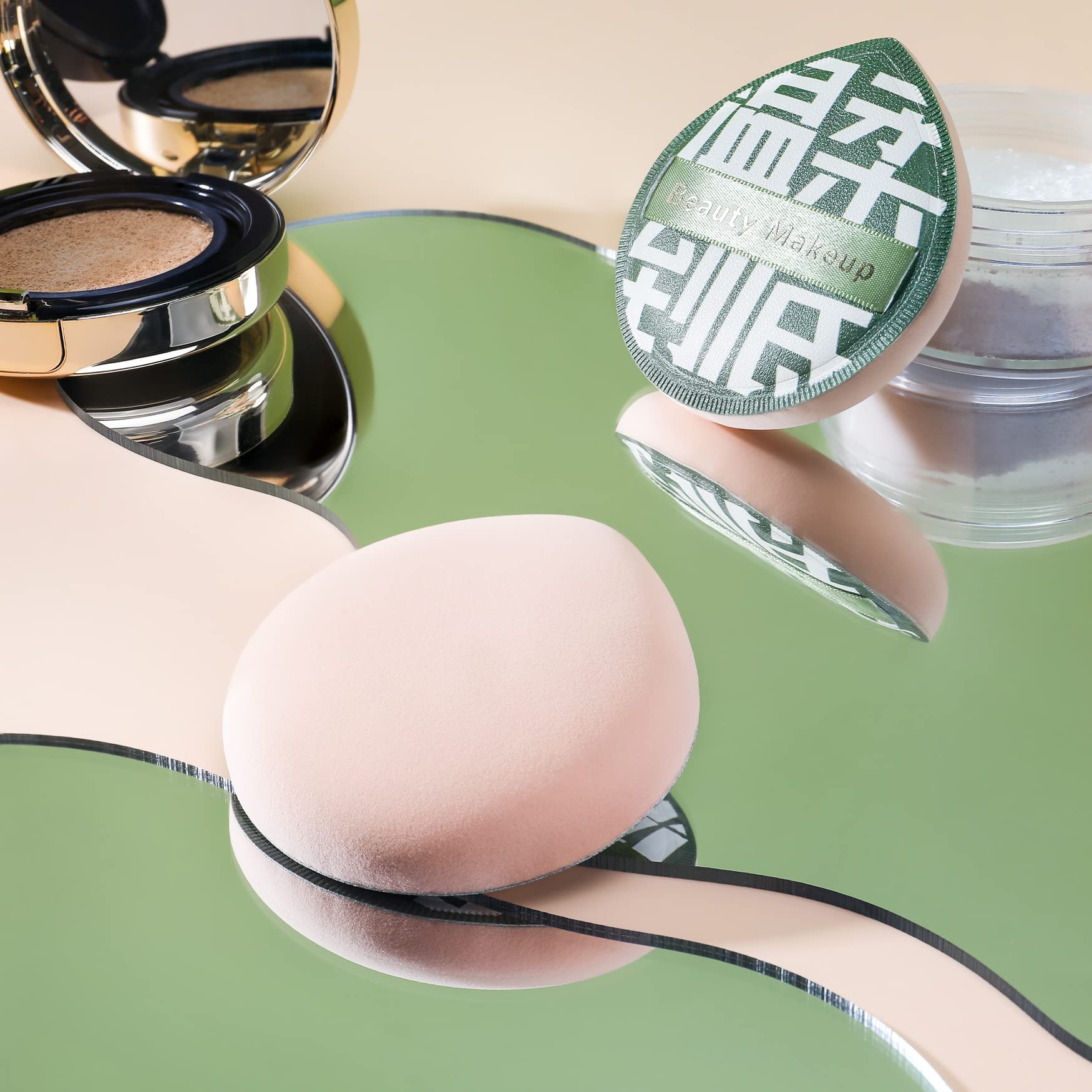 Super Soft CORNERIA Large Makeup Sponge - 1PCS Quick 3-Second Makeup Application, Wet & Dry Beauty Blender for Liquid Foundation & Loose Powder | Perfect for Everyday Makeup, Professional Use & Travel