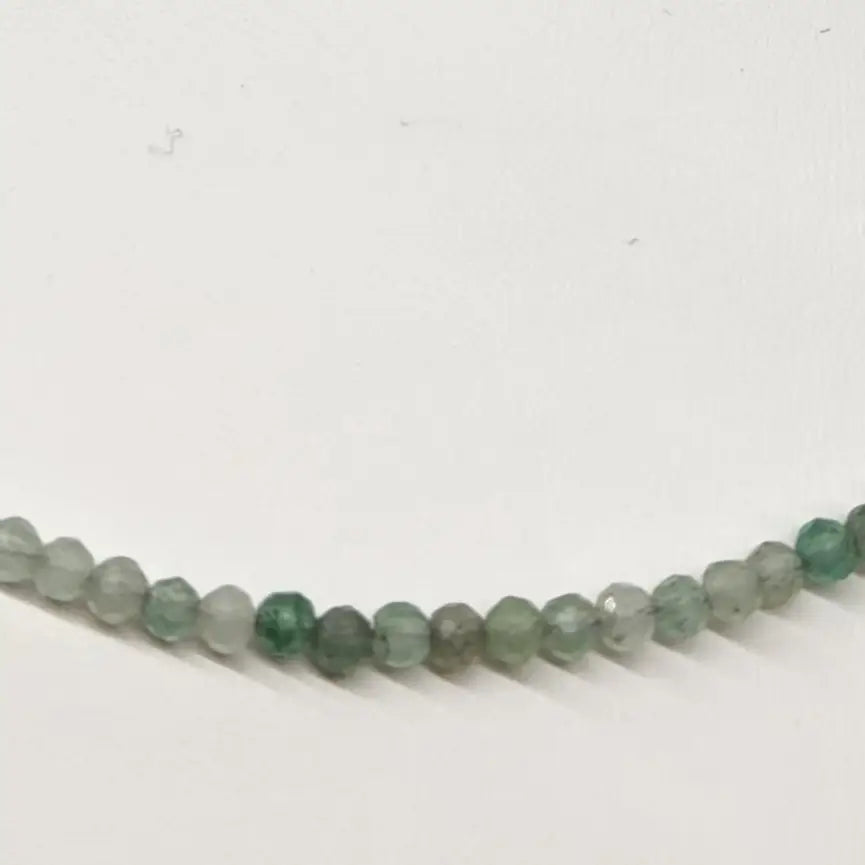 Green Aventurine Faceted Bead Necklace for Women - Healing Crystal Jewelry for Wealth & Prosperity | Perfect for Meditation, Yoga & Spiritual Gifts