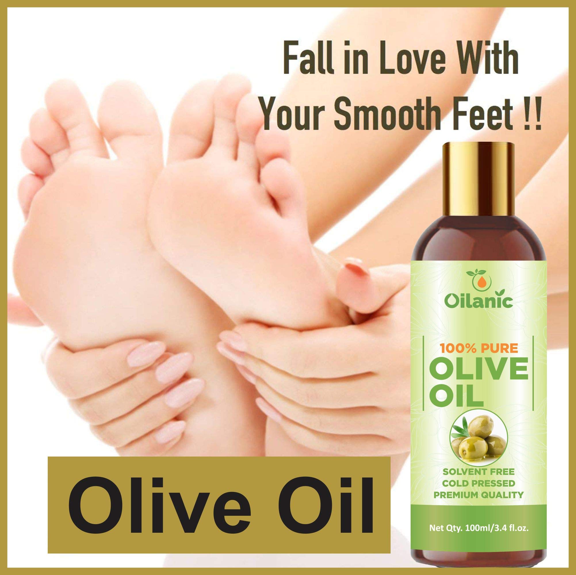 Oilanic 100% Pure & Natural Olive Oil & Rosehip Oil Combo Pack - 2 Bottles (100ml Each, Total 200ml) for Skin Care, Hair Growth & Anti-Aging | Face, Body & Massage Oil