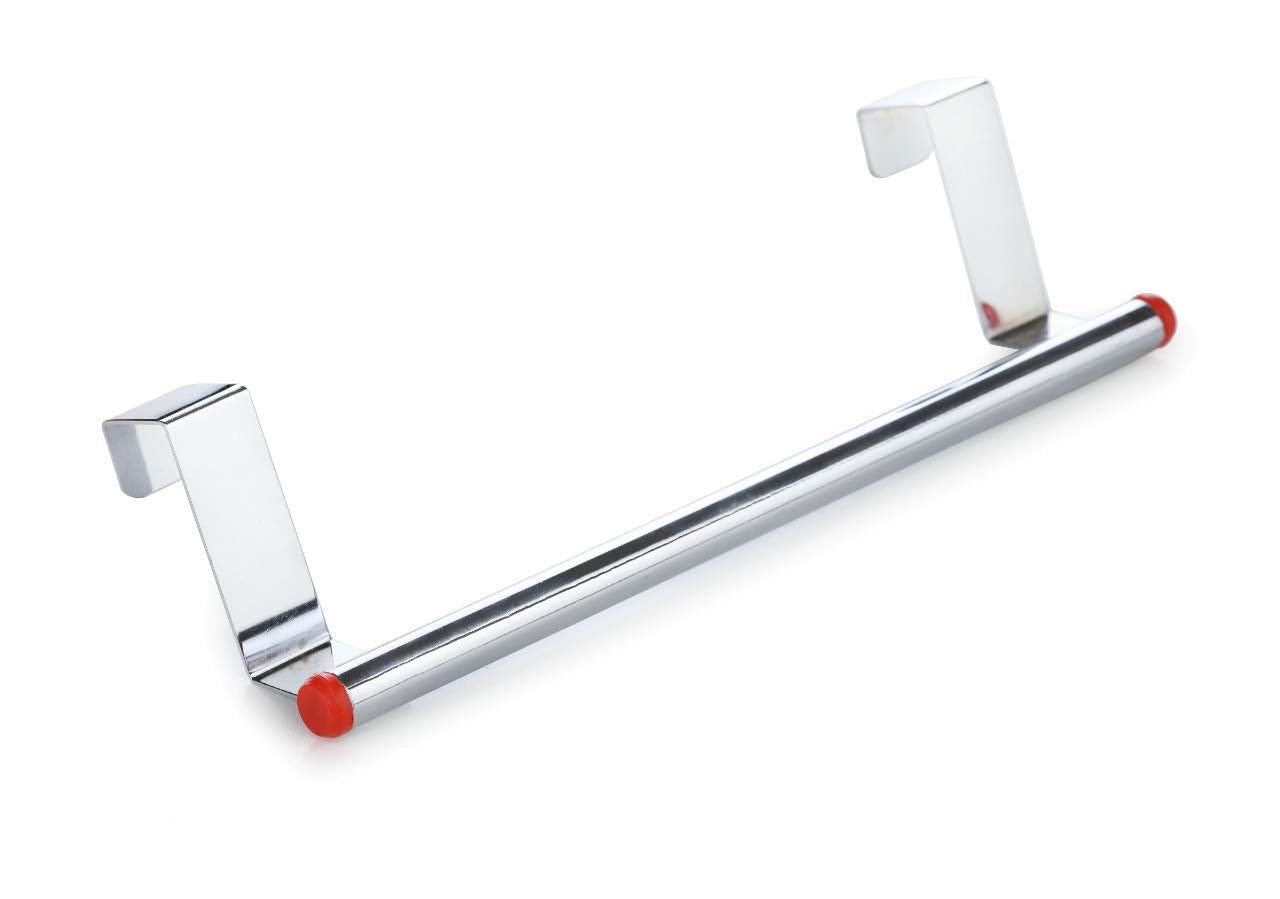ATEVON 1604 Stainless Steel Towel Hanger - Rustproof Bathroom Towel Rod & Bar for Shower, Kitchen, Spa - Modern Bathroom Accessories for Home & Hotel Use