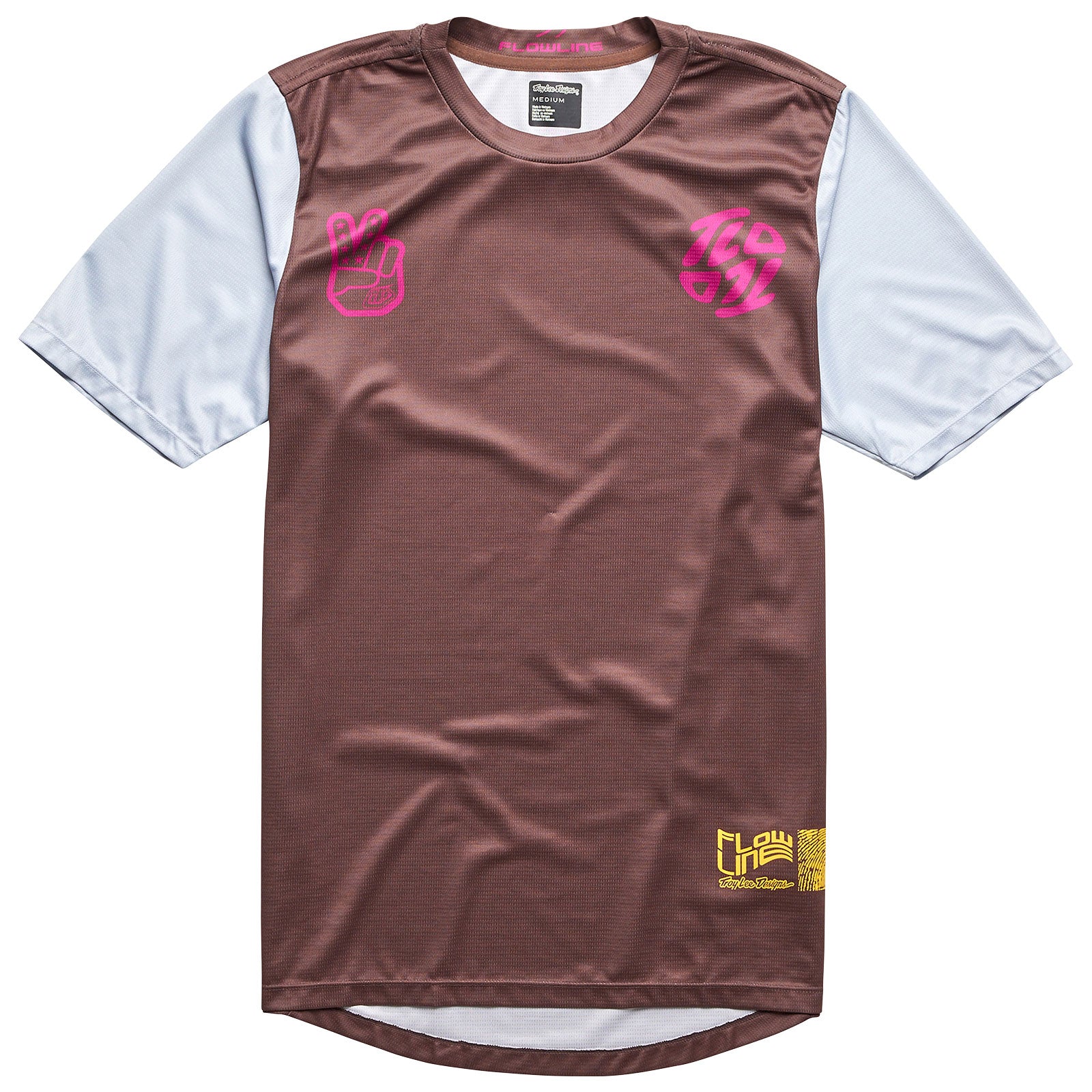 Flowline SS Jersey Flipped Chocolate - Comfortable Men's Short Sleeve T-Shirt for Casual Wear & Summer Outfits