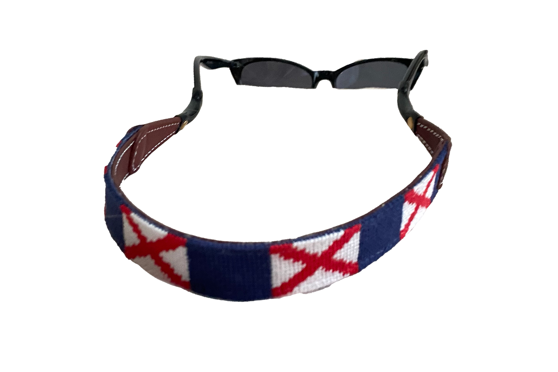 Alabama Flag Needlepoint Sunglass Straps™ - Stylish Eyewear Accessory for Outdoor Activities, Sports & Travel