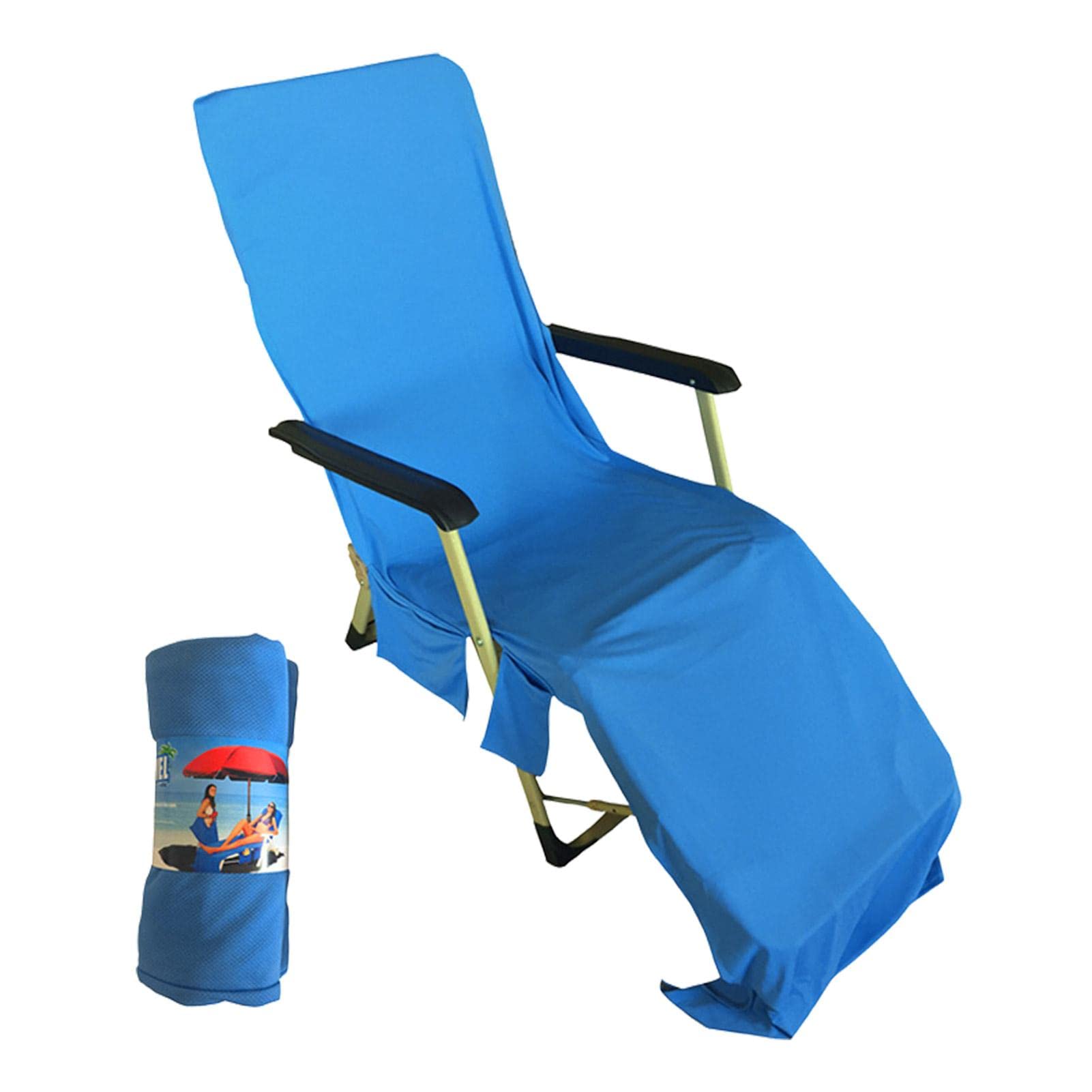 Lounge Chair Covers - Microfiber Beach & Pool Chair Towel - Chaise Lounge Cushions for Outdoor Sun Lounger - Patio, Garden, Hotel & Swimming Pool Accessories - Perfect for Resorts, Vacation Rentals & Backyard Relaxation