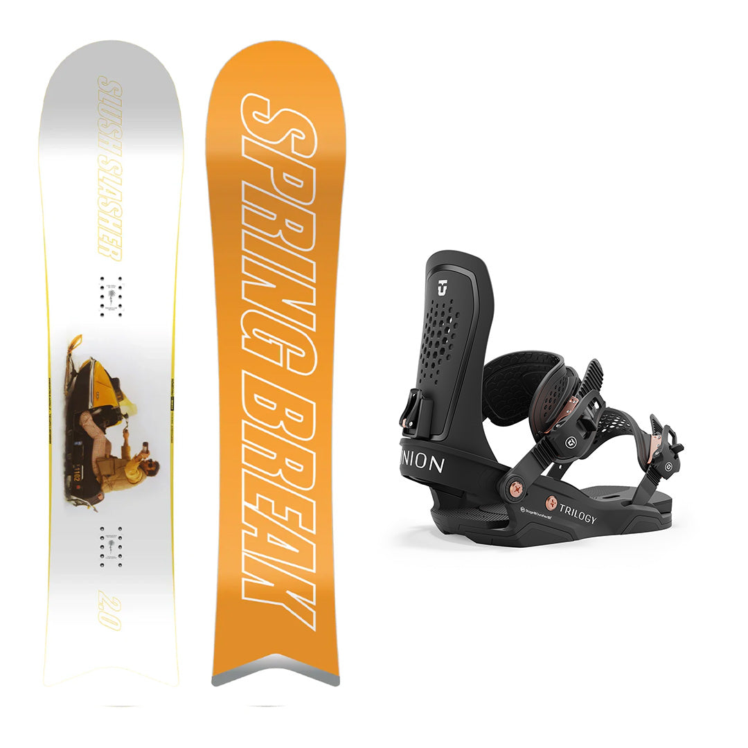 CAPiTA Spring Break Slush Slasher 2.0 Women's Snowboard with Union Trilogy Bindings 2025 - Perfect for Powder, Park & All-Mountain Riding