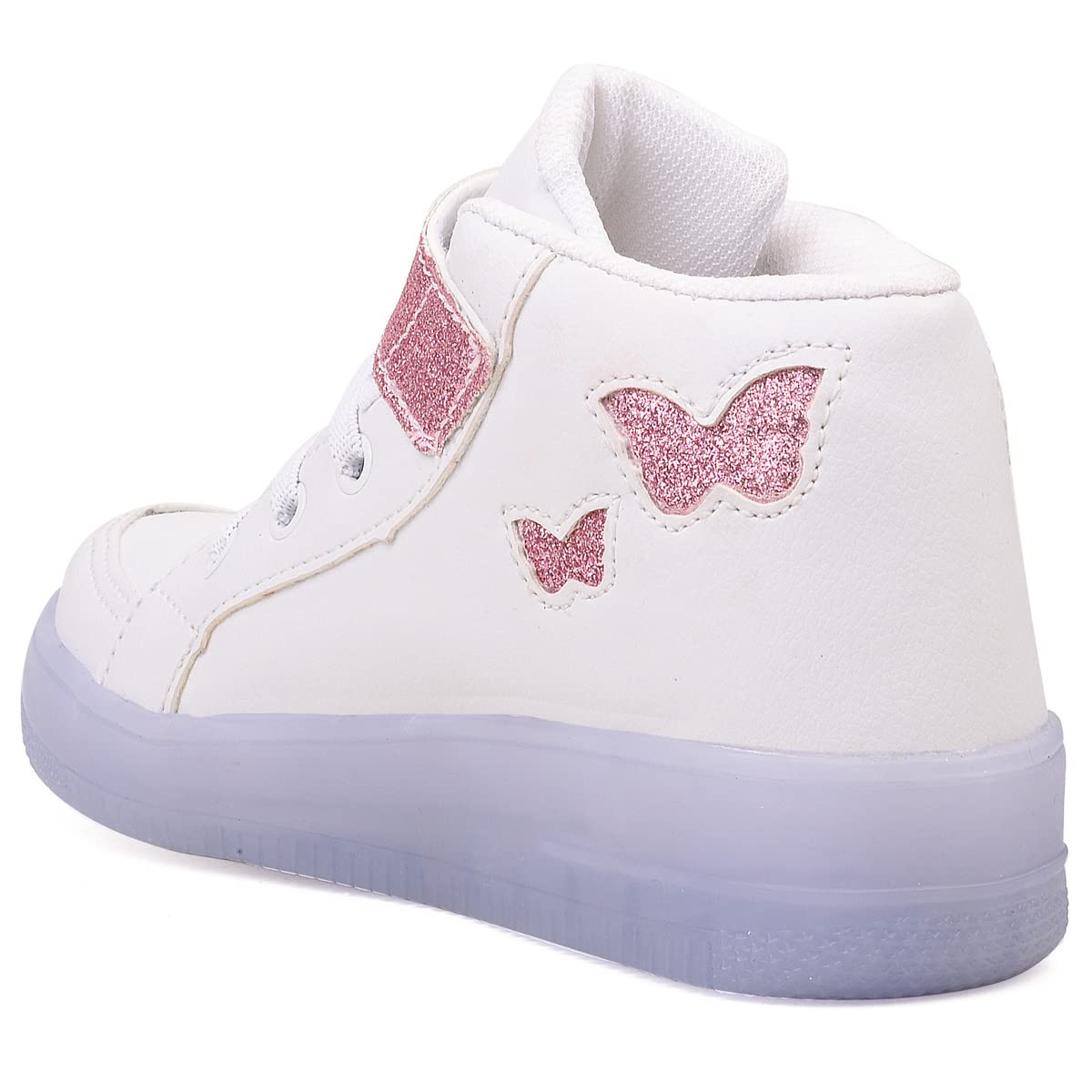 CALCADOS LGHT LIGHT Kids LED Sneakers with Flashing Lights - Girls Light Up Running Shoes for Playground, Party & Nighttime Safety