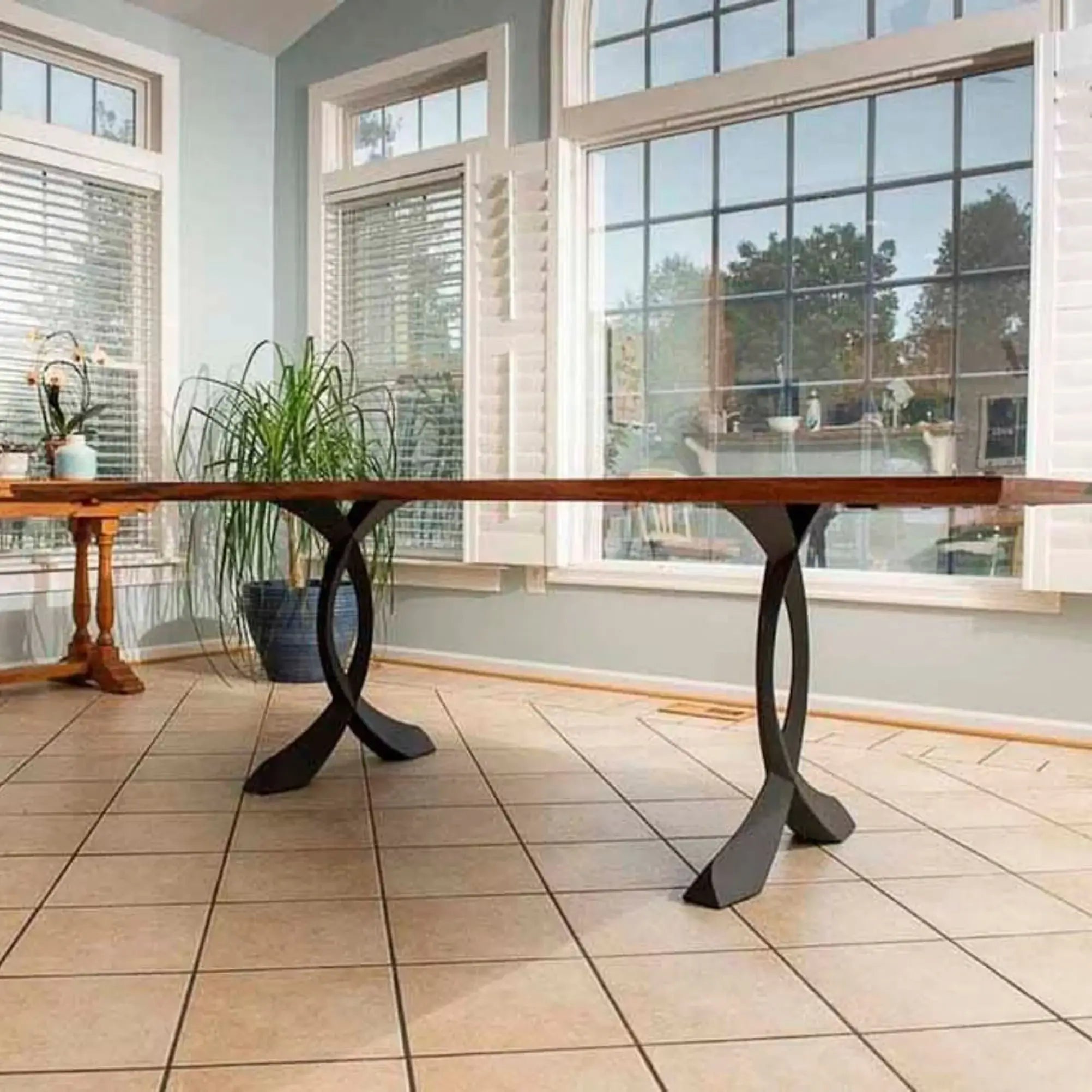 423 Curva 28H Table Legs - Heavy Duty Dining Furniture Legs for Kitchen Tables, Restaurant Tables & Home Decor