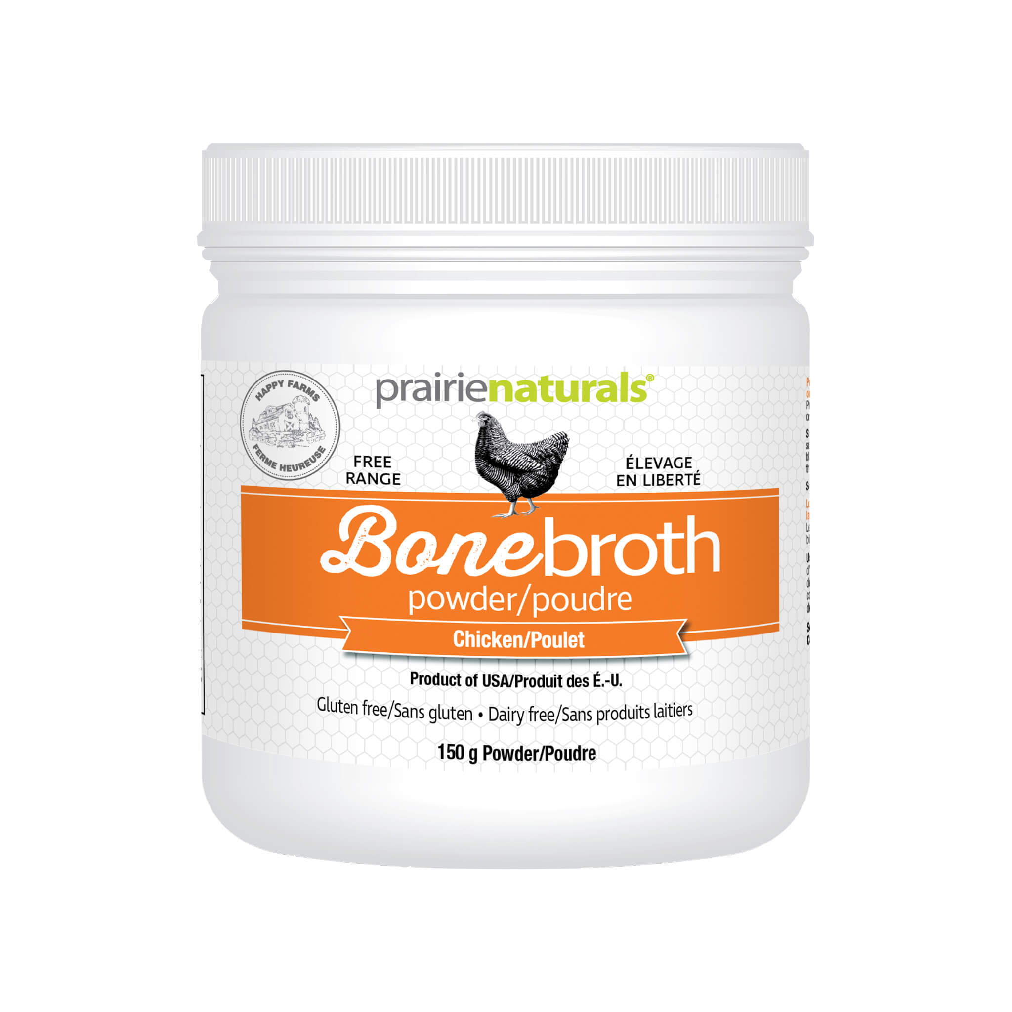 Organic Free Range Chicken Bone Broth Protein Powder - Grass Fed, Collagen Rich Supplement for Gut Health & Joint Support - Perfect for Keto, Paleo Diets & Post-Workout Recovery