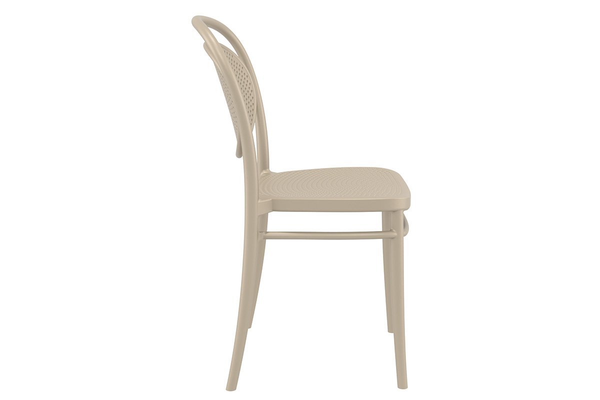 Commercial-Grade Marcel Stacking Chairs for Restaurants, Cafes & Events - Heavy Duty Stackable Dining Chairs for Indoor/Outdoor Use