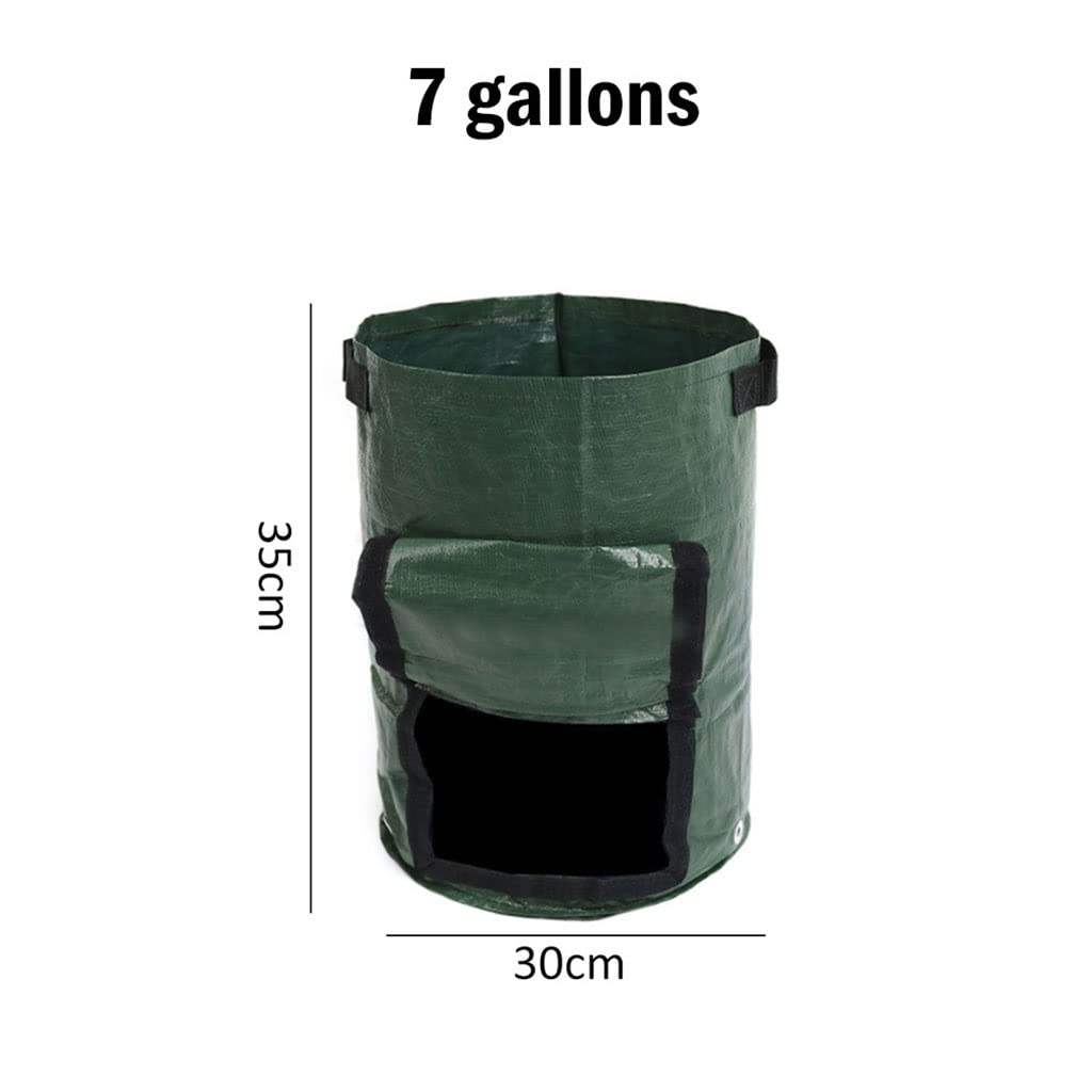 Potato Grow Bags - 35x30cm Thickened PE Fabric Plant Containers for Vegetables, DIY Garden Planting Pots | Ideal for Home Gardening, Balcony Planting & Organic Vegetable Cultivation