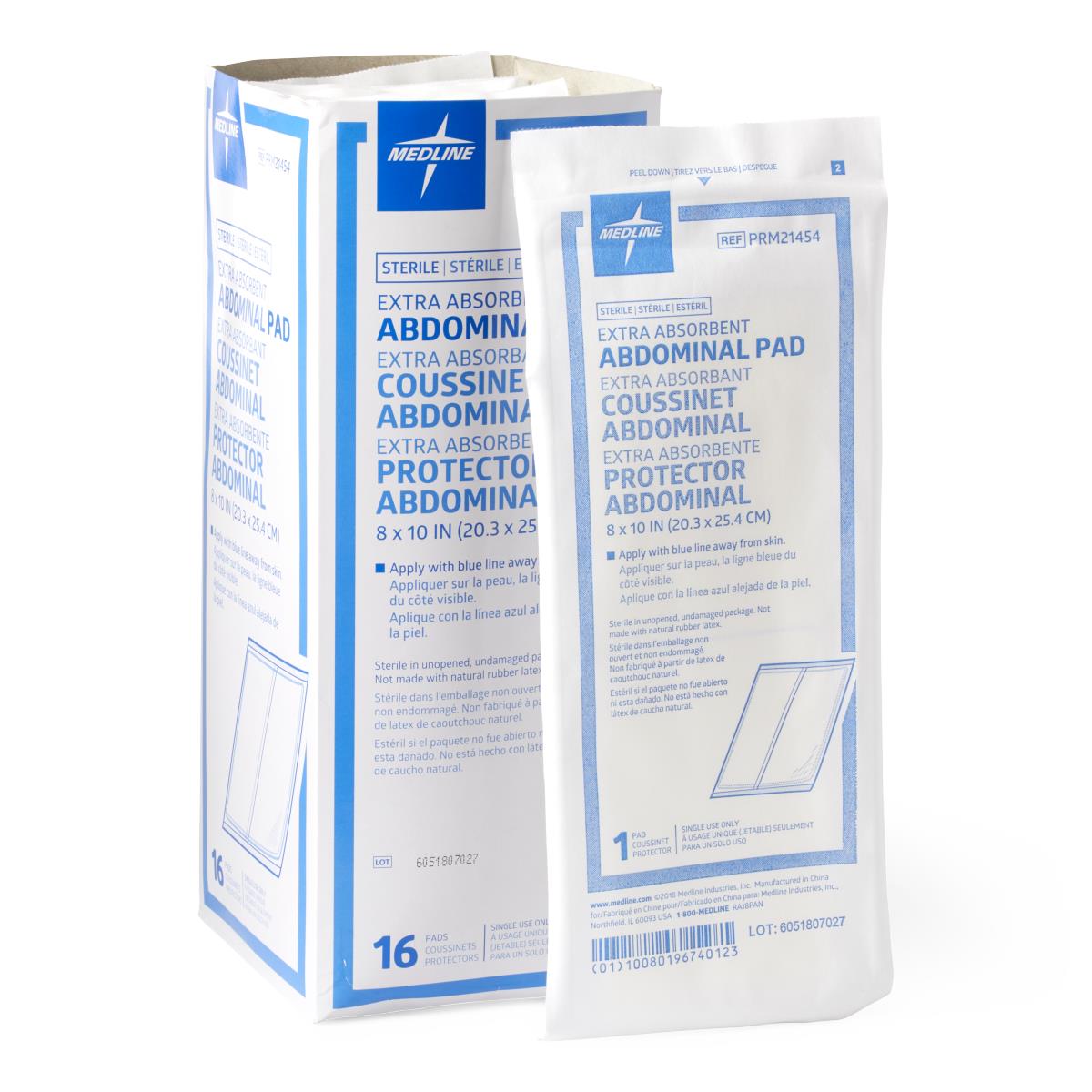 Sterile Abdominal Pads - Premium Wound Dressing for Post-Surgery Care & First Aid | Medical-Grade Gauze Pads for Incisions, C-Sections & Wound Healing | Ideal for Hospitals, Clinics & Home Use