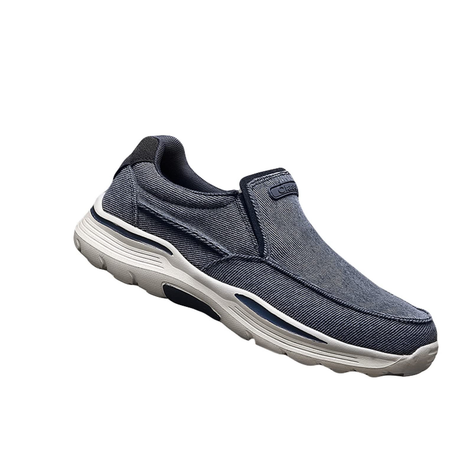 **Men's Breathable Canvas Loafers - Comfortable Casual Sneakers for Walking, Outdoor & Everyday Wear | Classic Slip-On Shoes for Men**    *Use Cases: Perfect for daily wear, office, travel, or casual outings—lightweight and stylish for all-day comfort.*