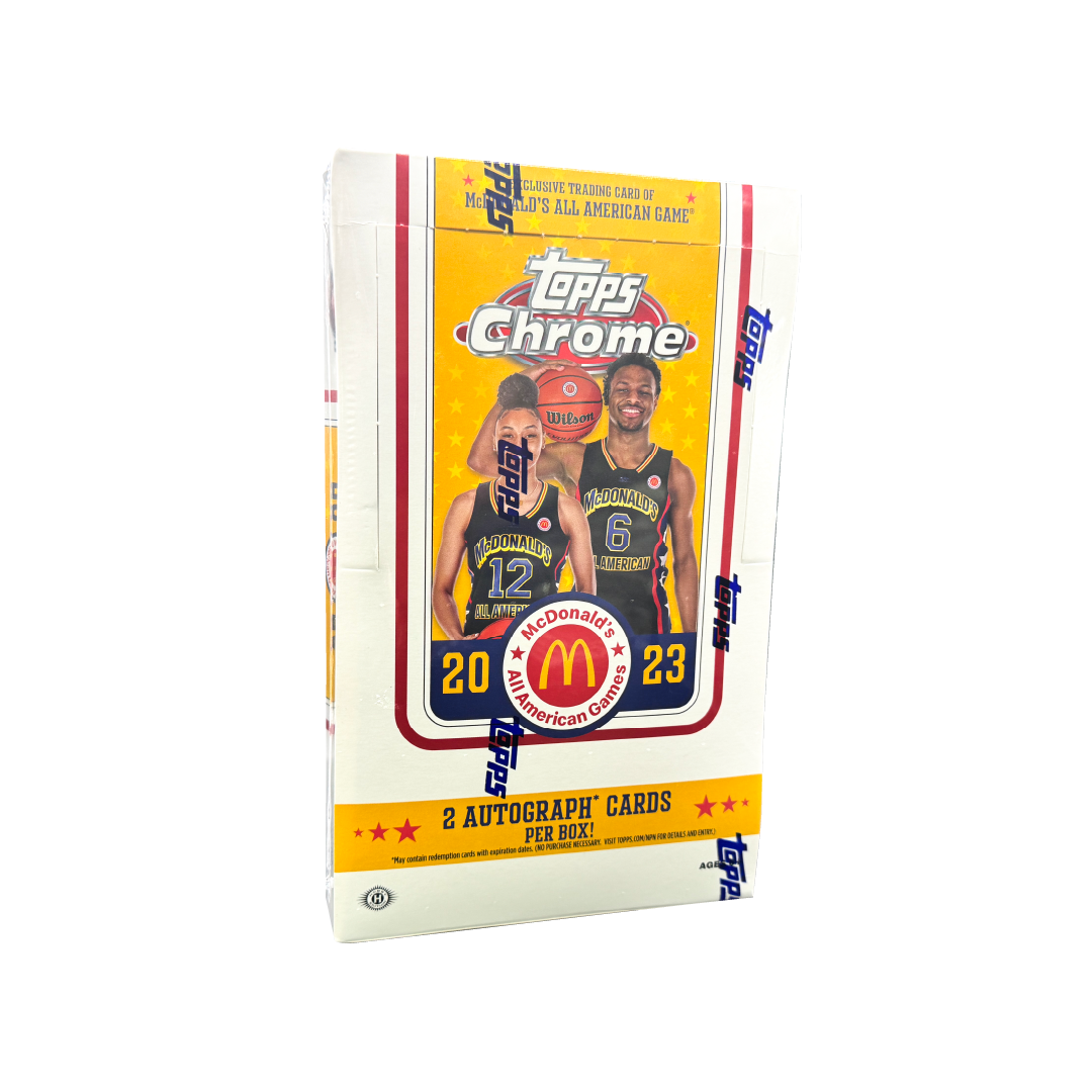 2023 Topps Chrome McDonald's All American Basketball Hobby Box - Collectible Trading Cards for NBA Fans & Sports Memorabilia Enthusiasts - Perfect for Collection, Investment & Gifting