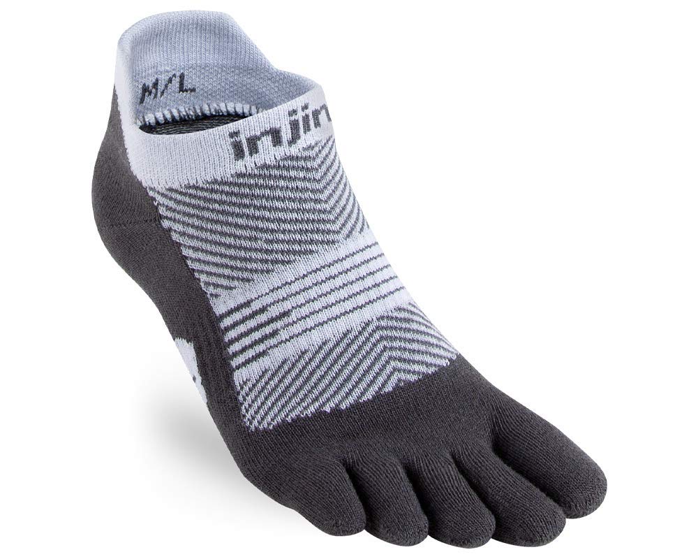 Injinji Women's Run Lightweight No-Show Toe Socks - Breathable Performance Socks for Running, Hiking & Workouts - Prevents Blisters & Enhances Comfort