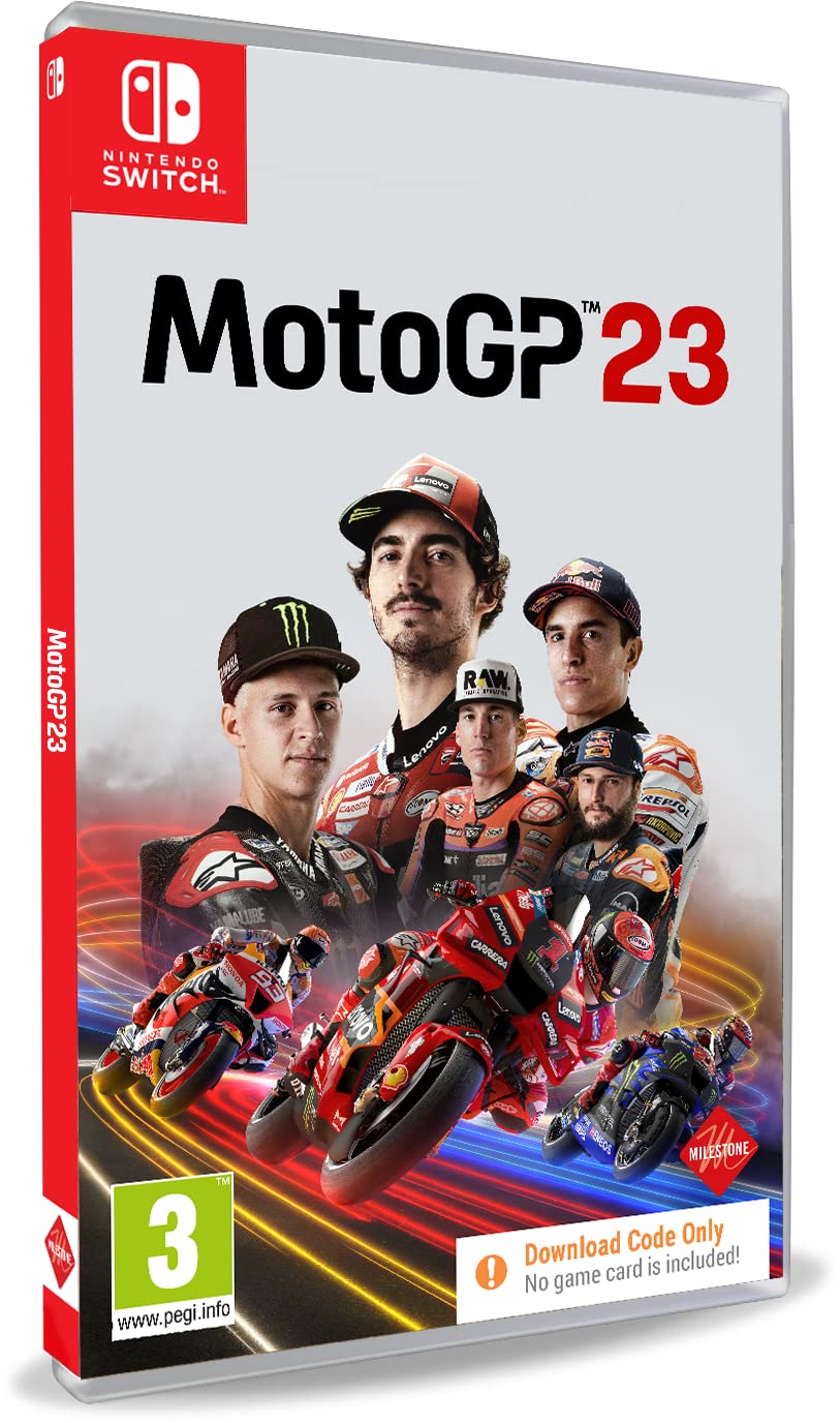 MotoGP 23 Nintendo Switch Game - Digital Code in Box | Official Racing Simulation | Perfect for Gaming Enthusiasts & MotoGP Fans