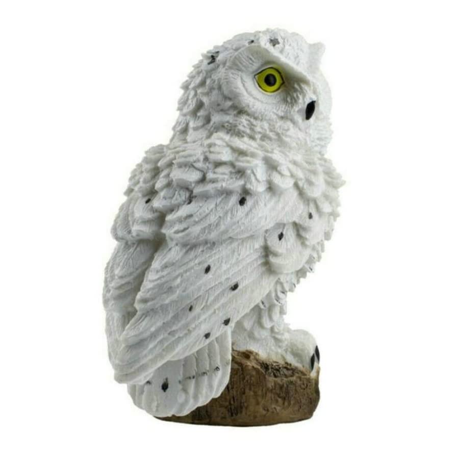 Solar Powered LED Garden Lights - Waterproof Owl Lawn Lamps for Outdoor Decor, Unique Solar-Powered Christmas Ornaments (White) | Perfect for Yard, Pathway, Patio & Holiday Lighting