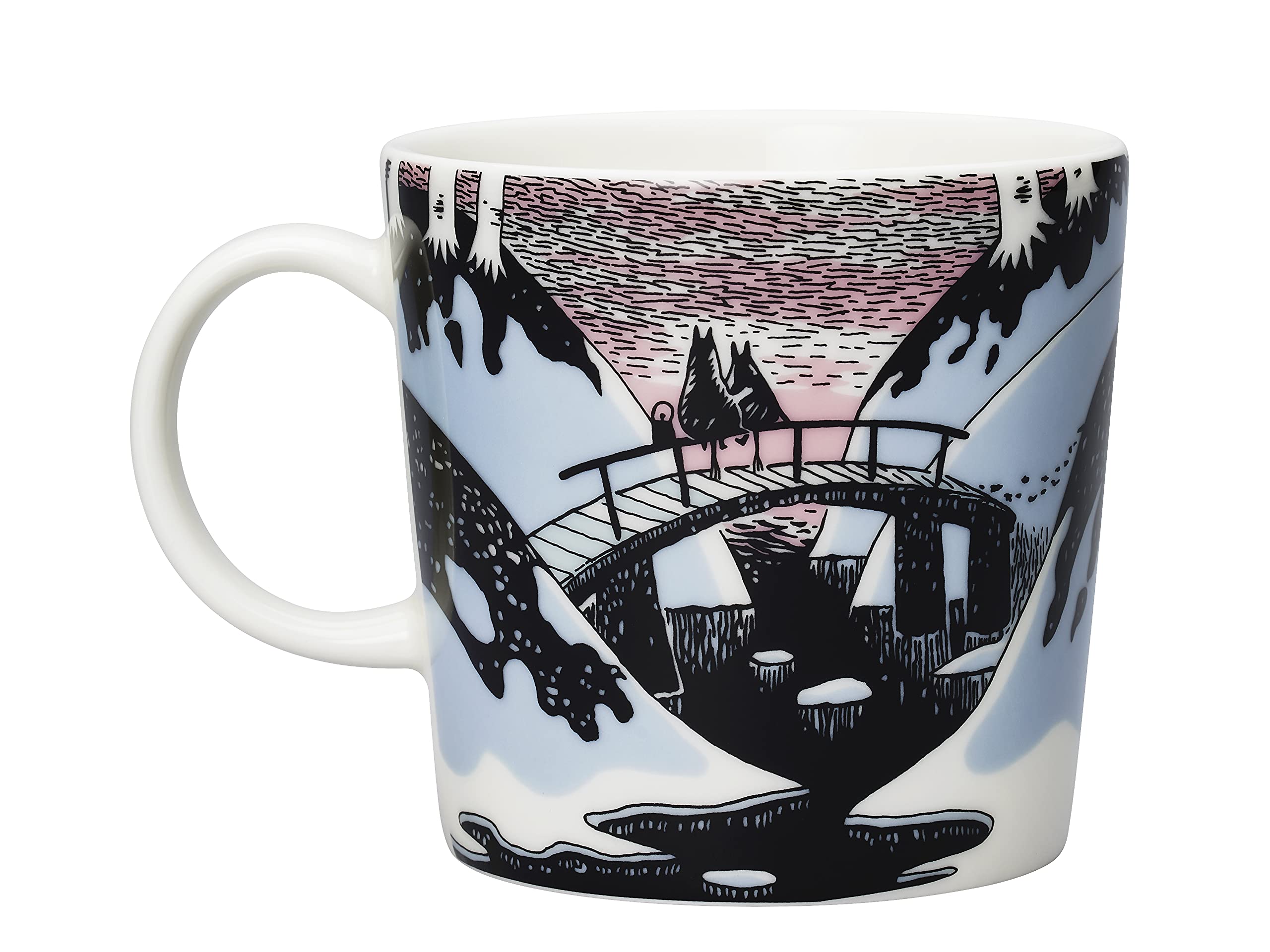 Moomin Day 2021 Special Edition Ceramic Coffee Mug with Gift Box - Blue, Pink, Black - Perfect for Tea, Coffee & Hot Chocolate at Home or Office