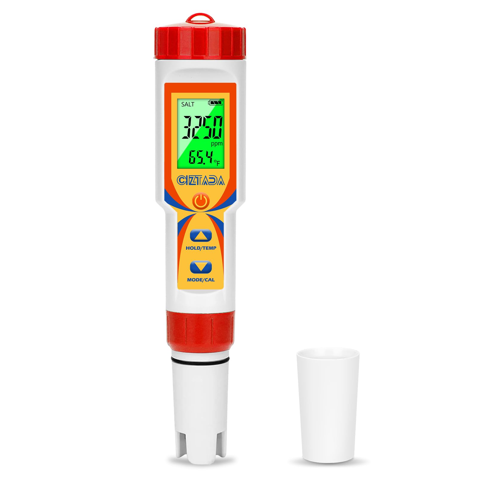 5-in-1 Digital Pool Water Tester - Accurate Salt, pH, TDS, EC Meter for Saltwater Pools, Hot Tubs & Spas | Multi-Functional Water Quality Monitor for Swimming Pools, Aquariums & Hydroponics | Perfect for Home Maintenance & Professional Water Testing