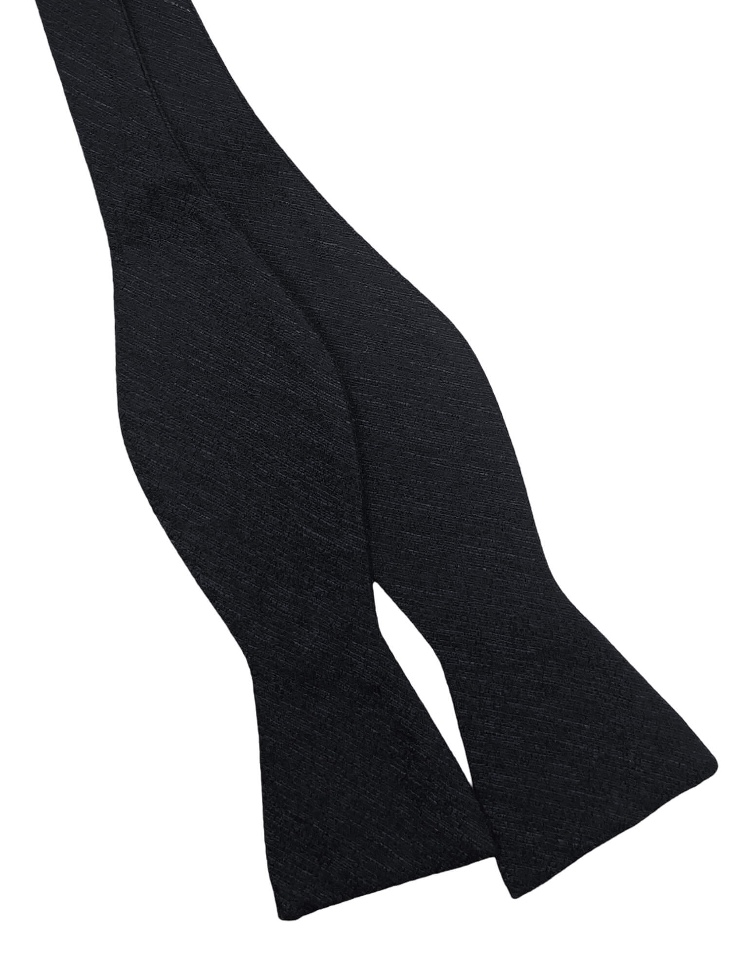 DÉCLIC Palermo TYO Bow Tie - Classic Black Men's Bowtie for Weddings, Parties & Formal Events
