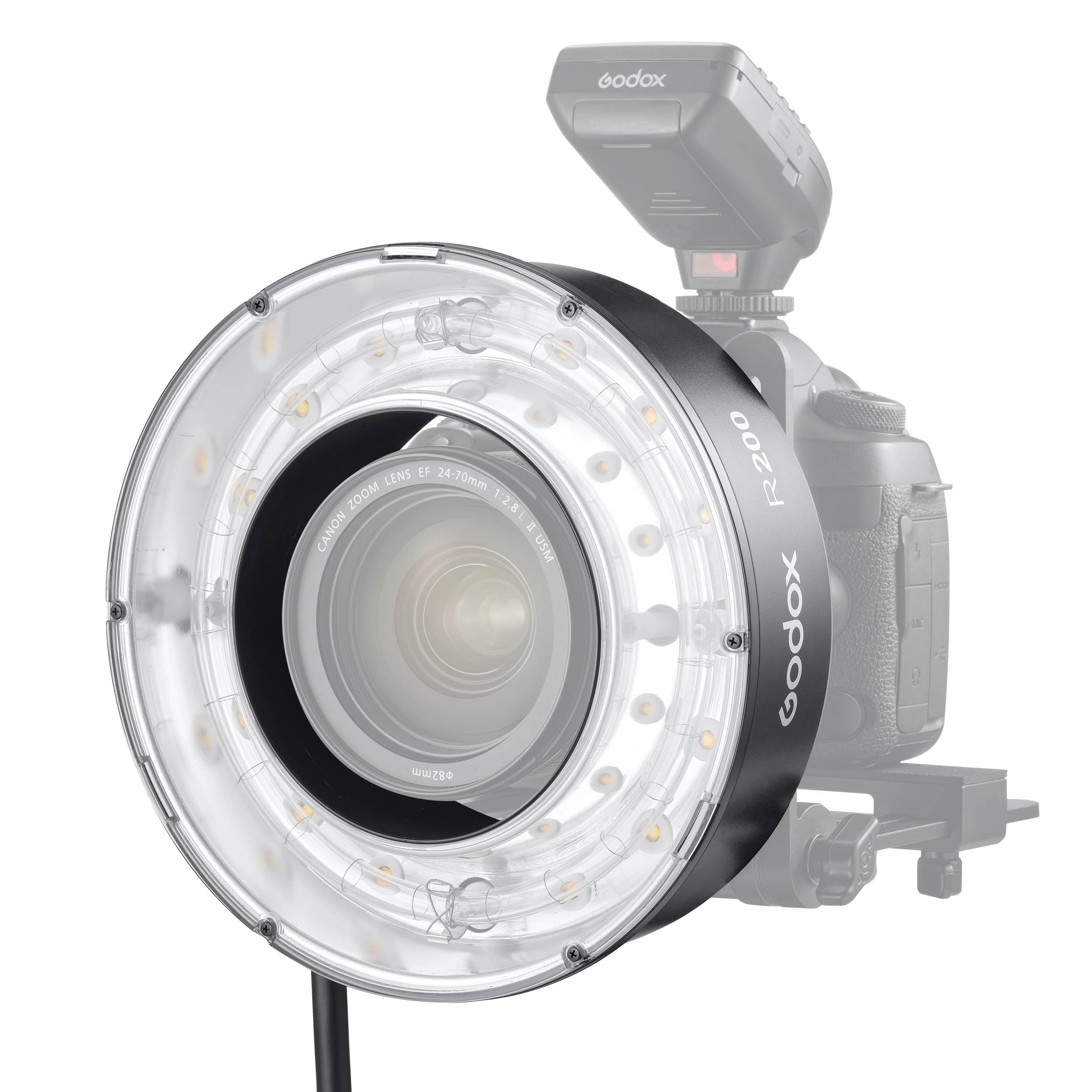 GODOX R200 Ring Flash Head Compatible with AD200, AD200Pro & AD200ProII - Perfect for Portrait, Macro & Fashion Photography