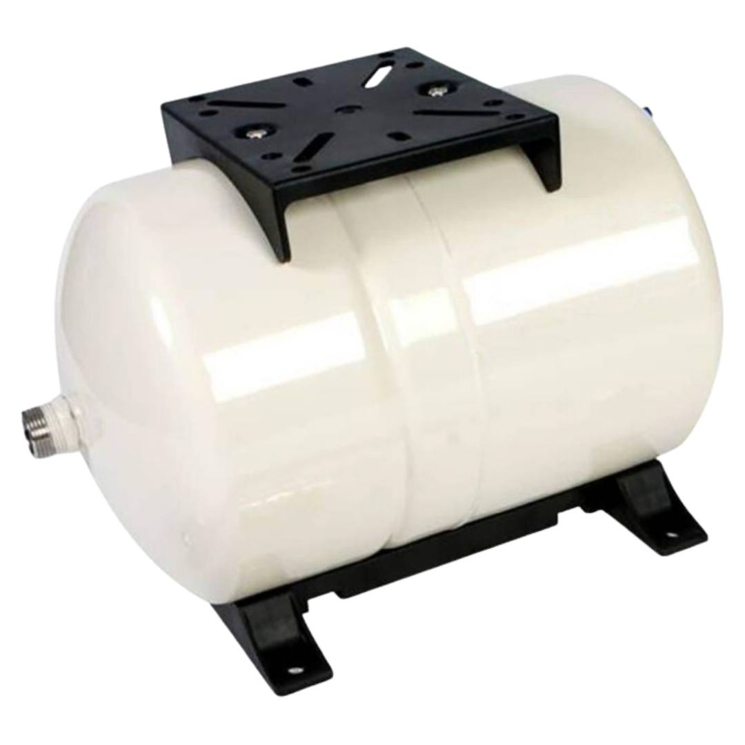 24L Horizontal Pressure Tank for Water Storage - Heavy Duty & Durable for Home, RV, and Industrial Use