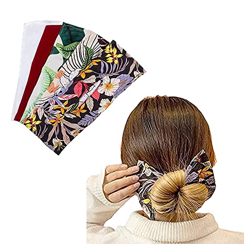 GZUS 2021 New Deft Bun Maker for Hair - Flexible Reusable Hair Donut for French Twist & Waves | Hair Styling Tool for Updos, Ponytails & Professional Looks | Perfect for Weddings, Work & Everyday Hairstyles