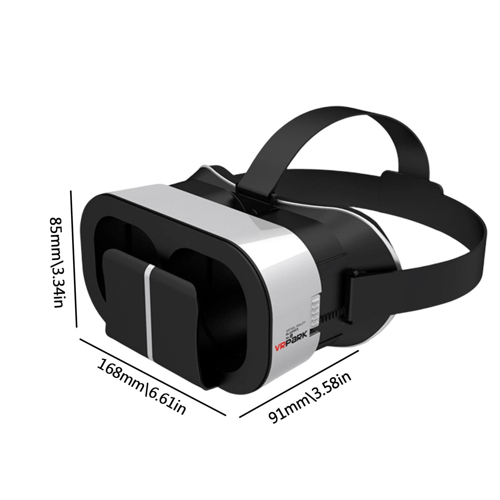3D VR Headset for Smartphones - Virtual Reality Glasses with Remote Control - Immersive 3D Movies & 360° Videos Experience - Perfect for Gaming, Education & Virtual Travel