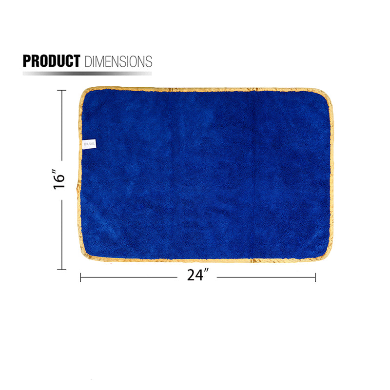 Premium Microfiber Hair Towel (16x24 Inches) for Long & Short Hair - Ultra Absorbent 380GSM Fast Drying Towels (Pack of 6) - Perfect for Swimming, Gym, Travel & Home Use