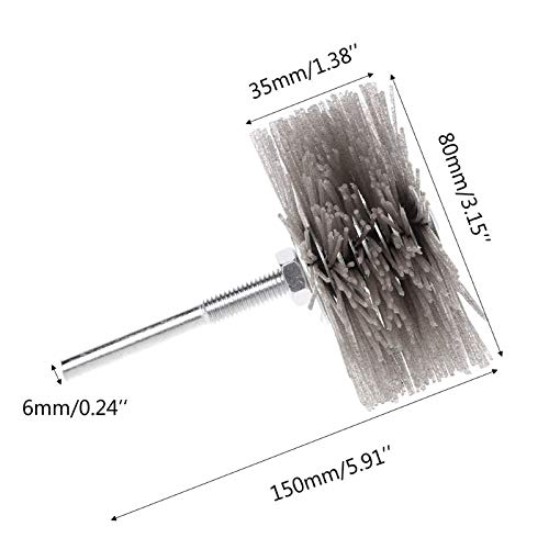 DUO ER 120 Grit Alumina Wire Brush Flower Head - Deburring, Polishing, Grinding & Buffing Wheel for Wood, Furniture & Sculptures - Rotary Drill Tool for DIY & Professional Use