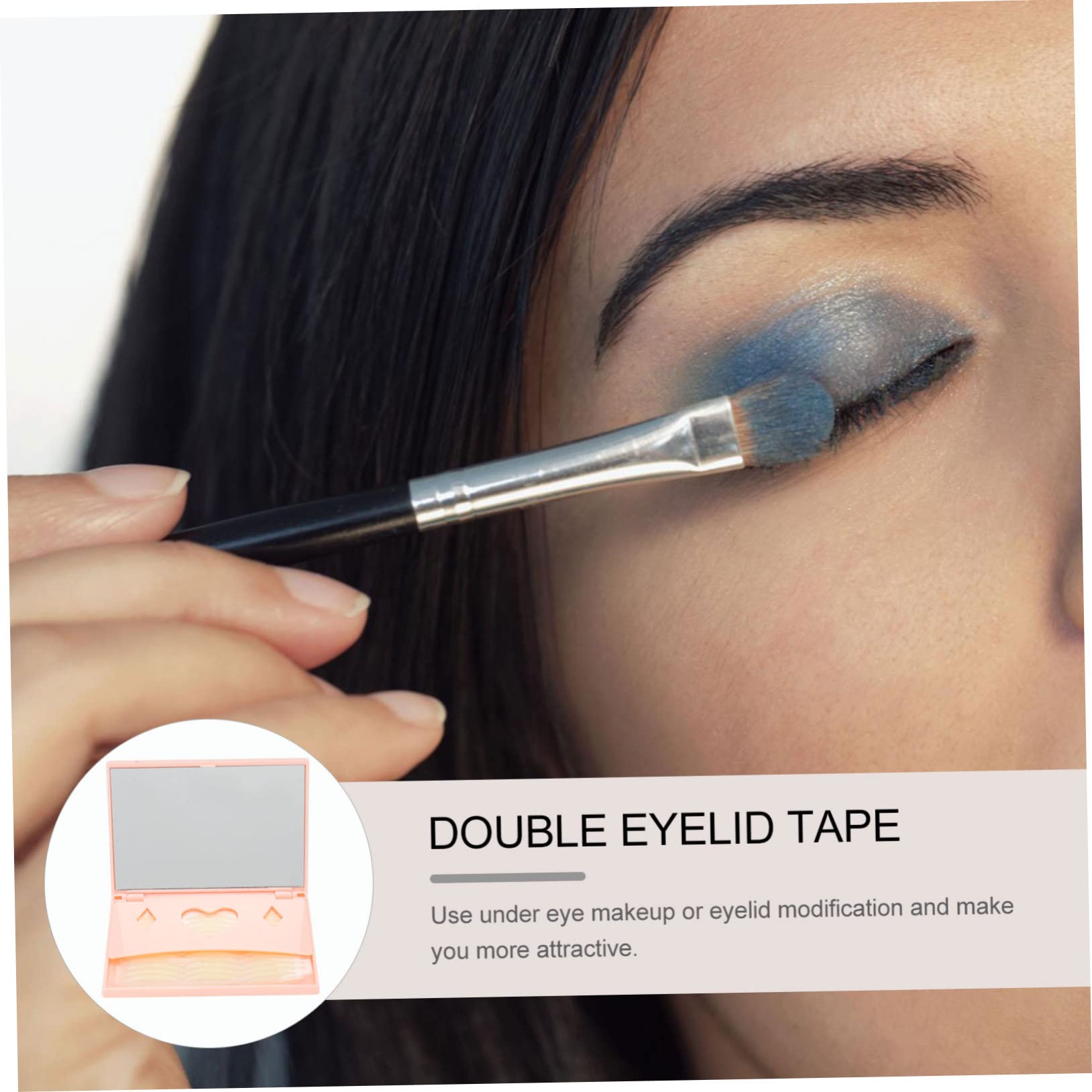 FRCOLOR Invisible Double Sided Face Tape - 240 Pairs with Mirror for Beauty Makeup, Skin Lifting & Contouring | Perfect for Daily Makeup, Special Events & Cosplay