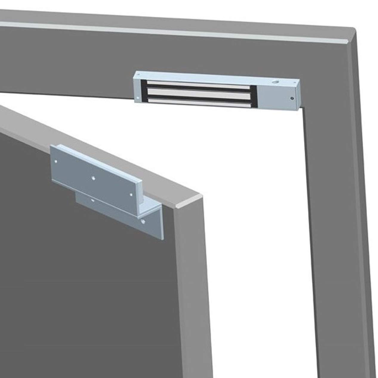 UHPPOTE 1200Lb Heavy Duty Outdoor Electric Magnetic Lock with Mounting Bracket - Secure Inswinging Doors for Commercial Buildings, Offices & Smart Home Security Systems