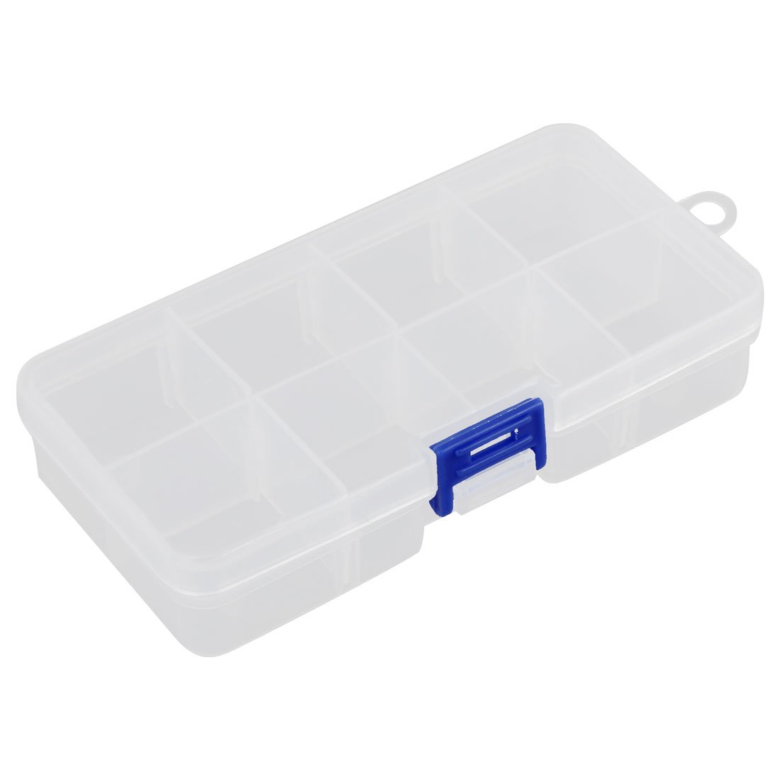 Plastic 8-Tool Organizer with Removable Compartments - Electronic Components Storage Box for DIY, Crafts & Home Improvement Projects
