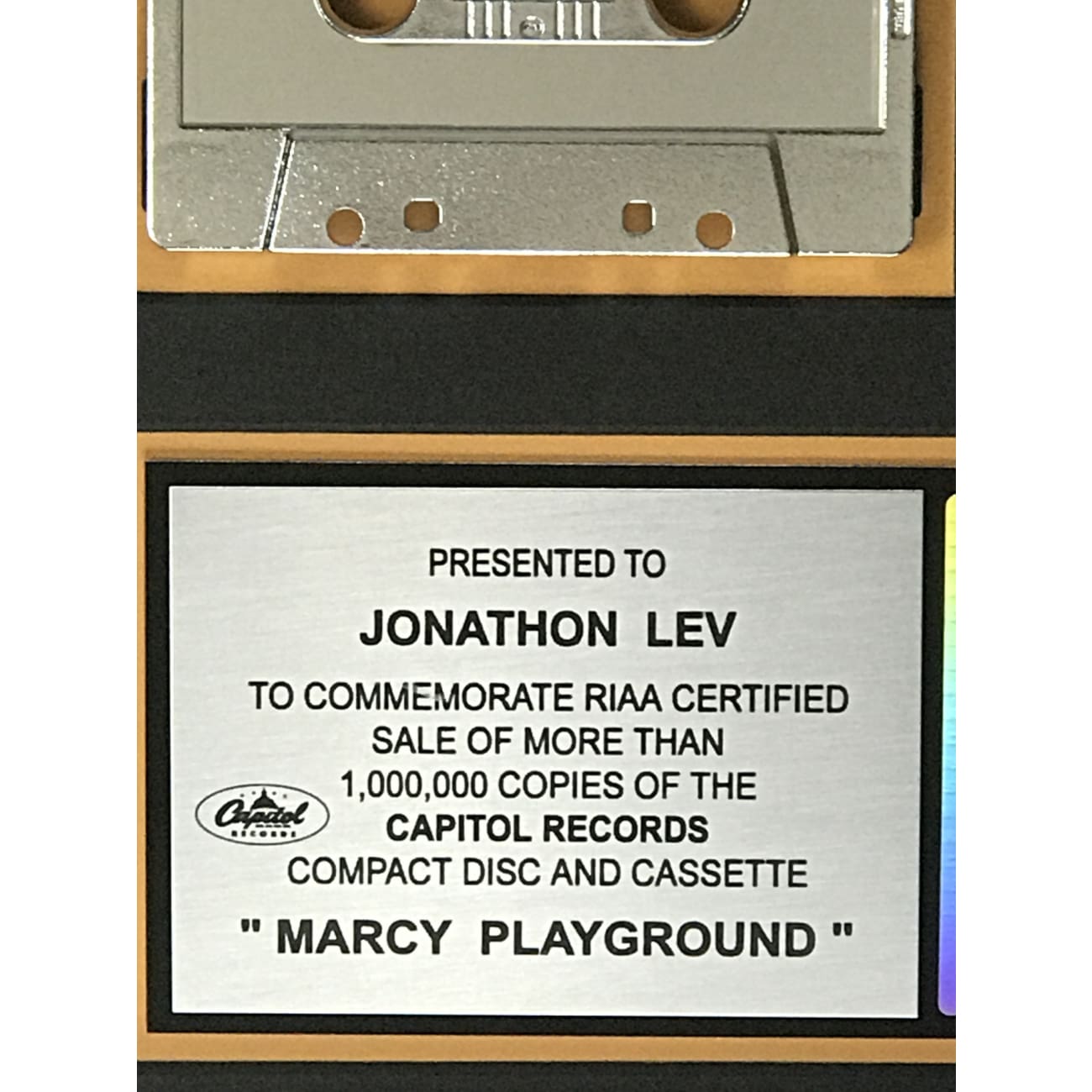 Marcy Playground Debut Album - RIAA Certified Platinum Award - Perfect for Music Collectors & Fans