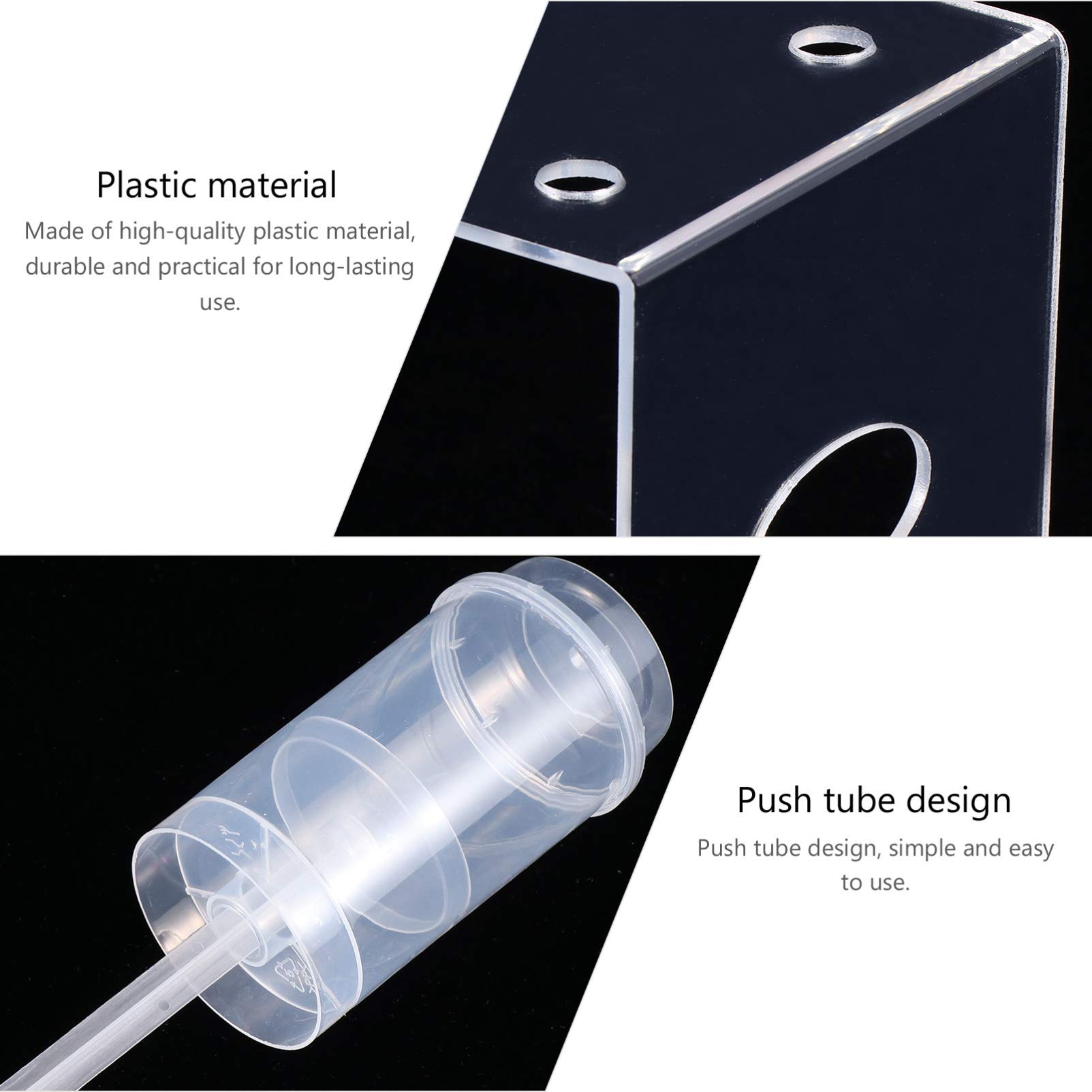 10pcs Clear Acrylic Push-Up Cake Containers with Lids - Perfect for Cake Pops, Cupcakes, Lollipops, and Baby Shower Treats - Reusable Bracket Cake Cups & Test Tube-Style Dessert Holders