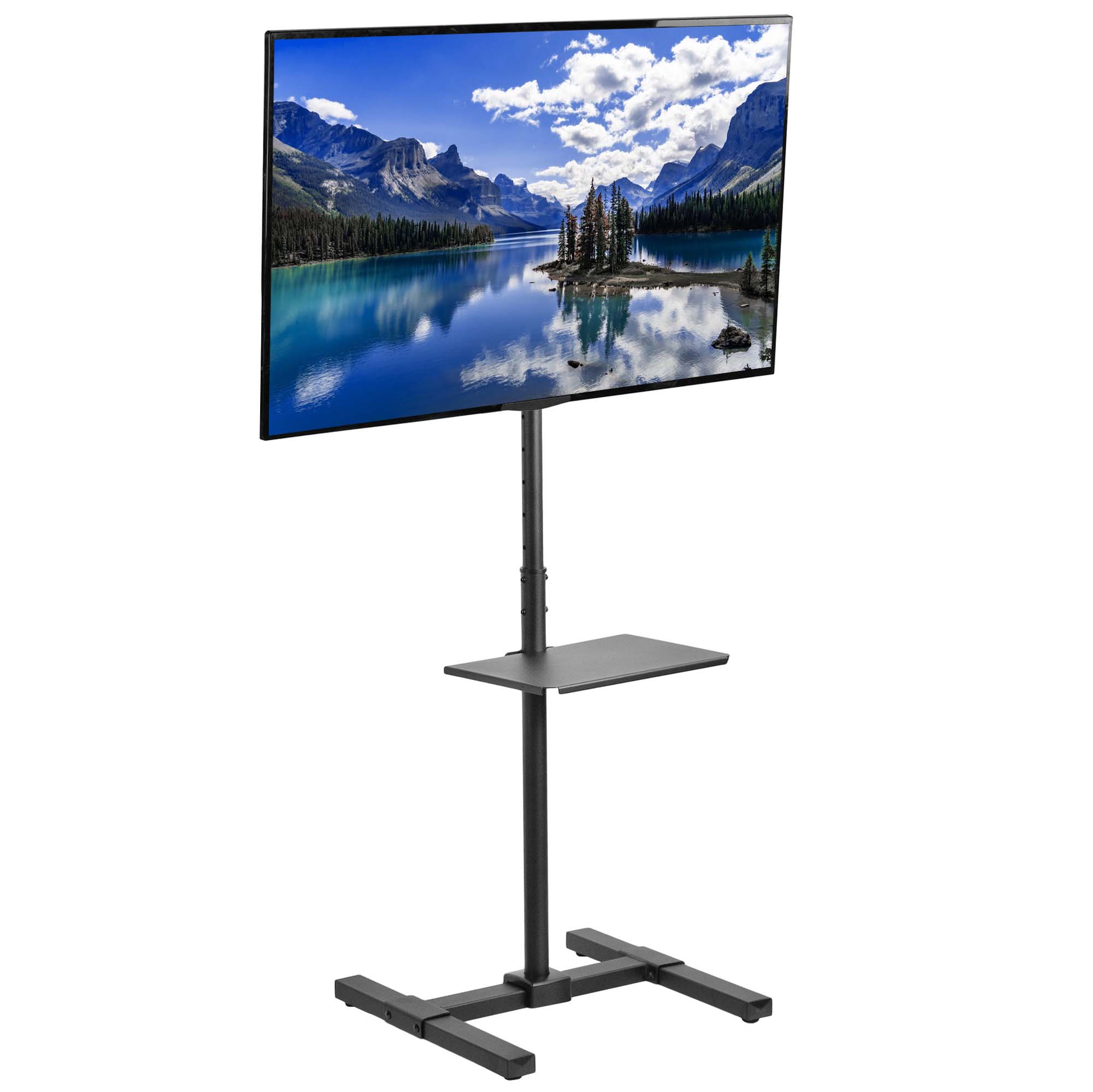 Universal TV Stand for 13-50 Inch Screens with Storage Shelf - Perfect for Living Room, Bedroom & Home Theater Setup