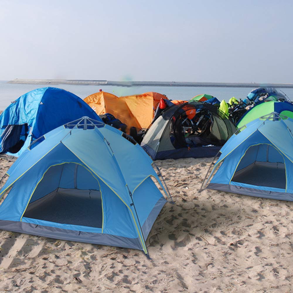 Waterproof Windproof Family Camping Tent - Large Dome Tent with Rainfly, Mesh Windows & Wide Door - Easy Setup & Portable with Carry Bag - Perfect for Outdoor Adventures, Backpacking & Family Camping Trips