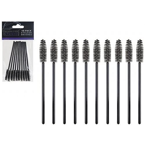 10 Pack Disposable Eyelash Brushes - Professional Mascara & Eyebrow Lamination Applicators for Makeup Artists & Salon Use - Perfect for Eyelash Extensions, Brow Lamination & Makeup Application