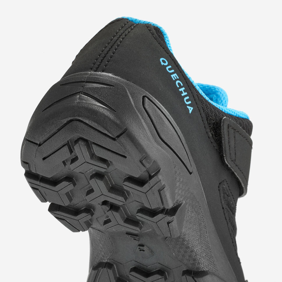 Quechua NH100 Kids' Hiking Shoes with Velcro Closure - Lightweight & Durable Outdoor Footwear for Boys and Girls - Perfect for Trail Walking, Camping, and Family Adventures