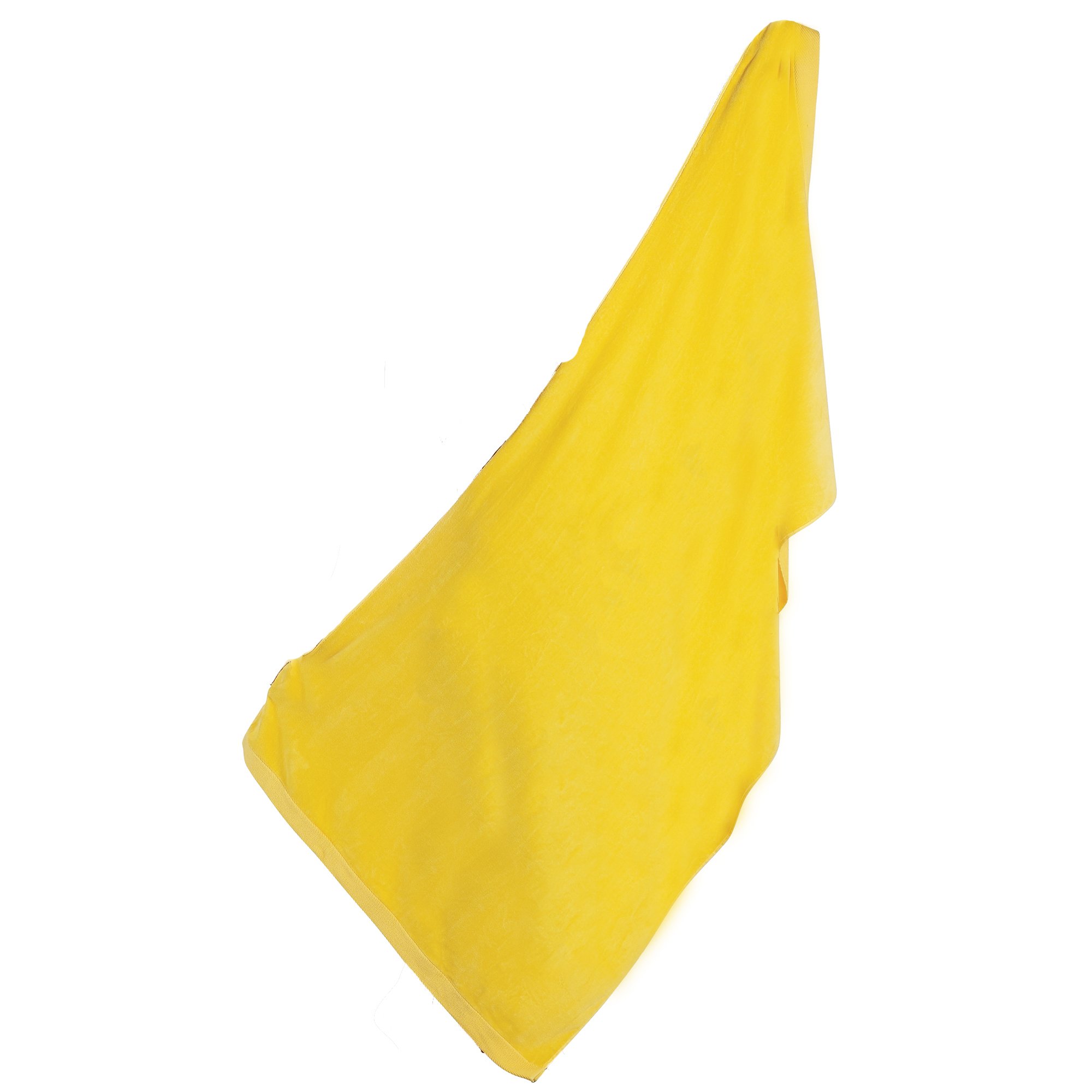 BY LORA Premium Beach Towel - Soft Terry Cotton Velour, Quick Dry, Ultra Absorbent - Perfect for Pool, Beach, Vacation & Spa (Yellow)