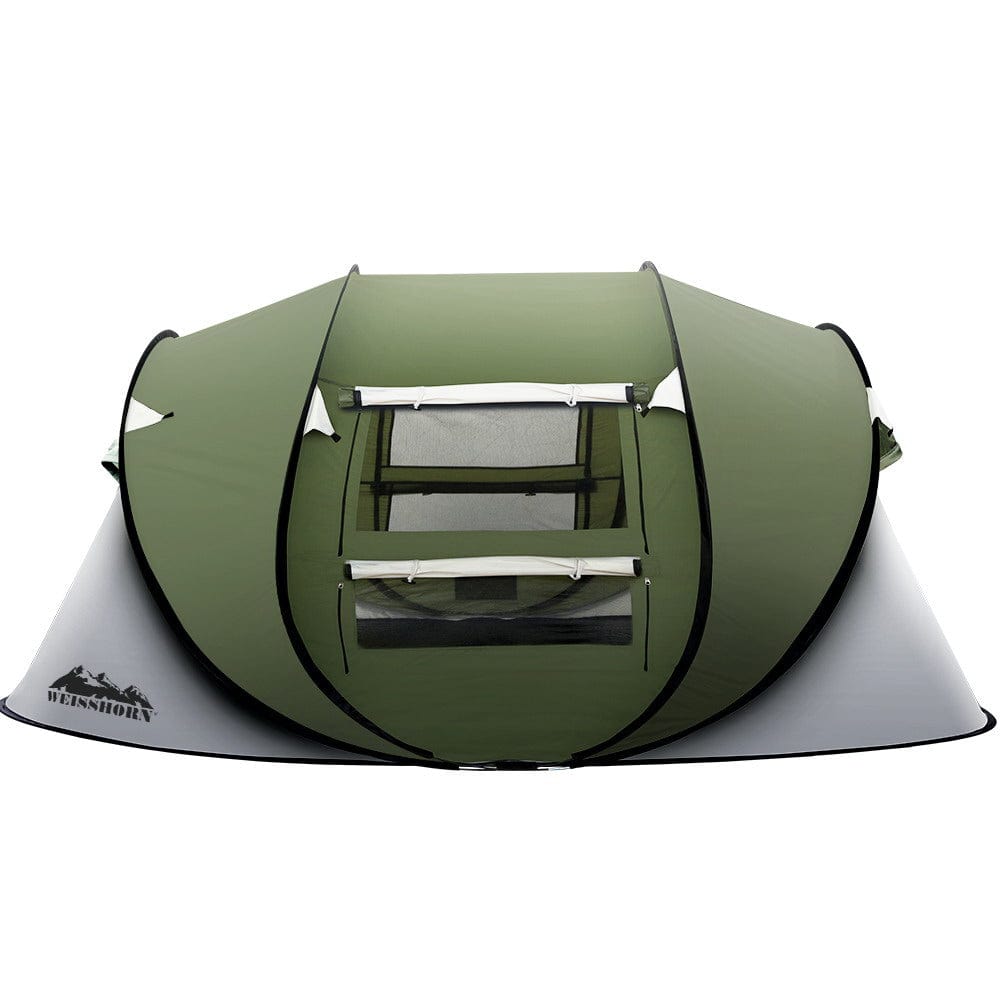 Weisshorn Instant Up Camping Tent for 4-5 Person - Easy Pop Up Family Tent for Hiking, Beach & Outdoor Adventures - Lightweight Dome Shelter for Camping, Picnics & Backpacking