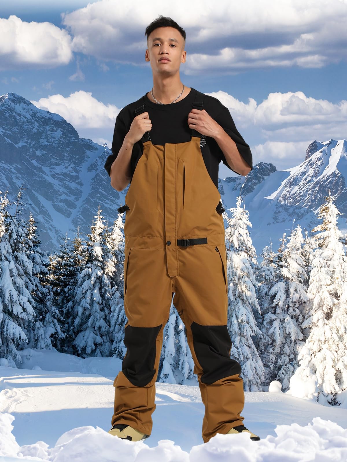 **Men's & Women's Insulated Waterproof Snowboard Bibs - Breathable Ski Pants Overalls for Winter Sports & Outdoor Activities**    *优化说明：*   - 合并性别关键词（Men's & Women's）提高覆盖面   - 核心功能前置（Insulated Waterproof）   - 添加使用场景（Winter Sports & Outdoor Activities）   - 保持简洁（Google建议60字符以内）