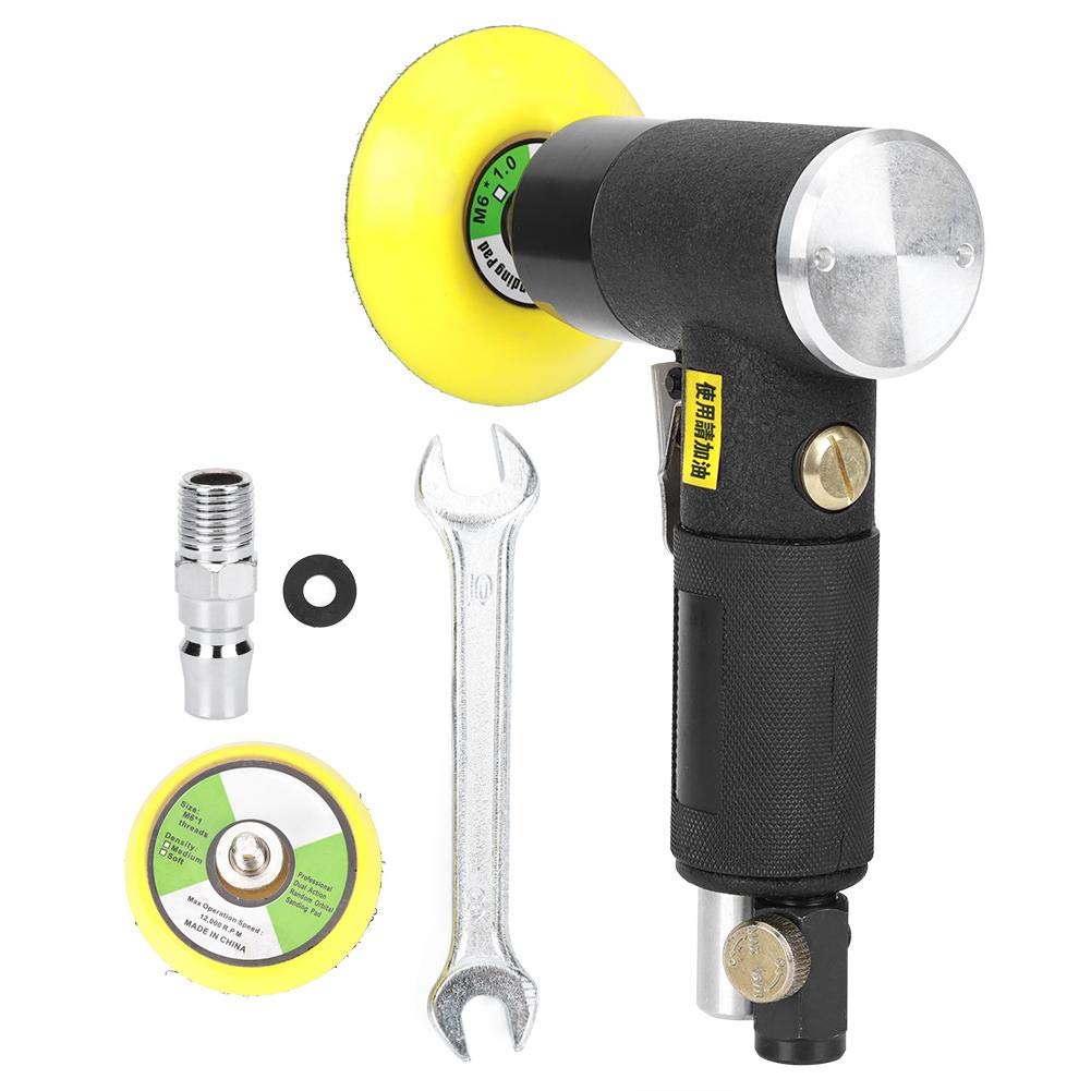 Walfront KOPO YC-2613 Pneumatic Polishing Machine - Air Orbital Palm Sander with Straight & Concentric Sanding for Metal, Wood, Auto Body - Professional Pneumatic Sand Mill for DIY & Industrial Use