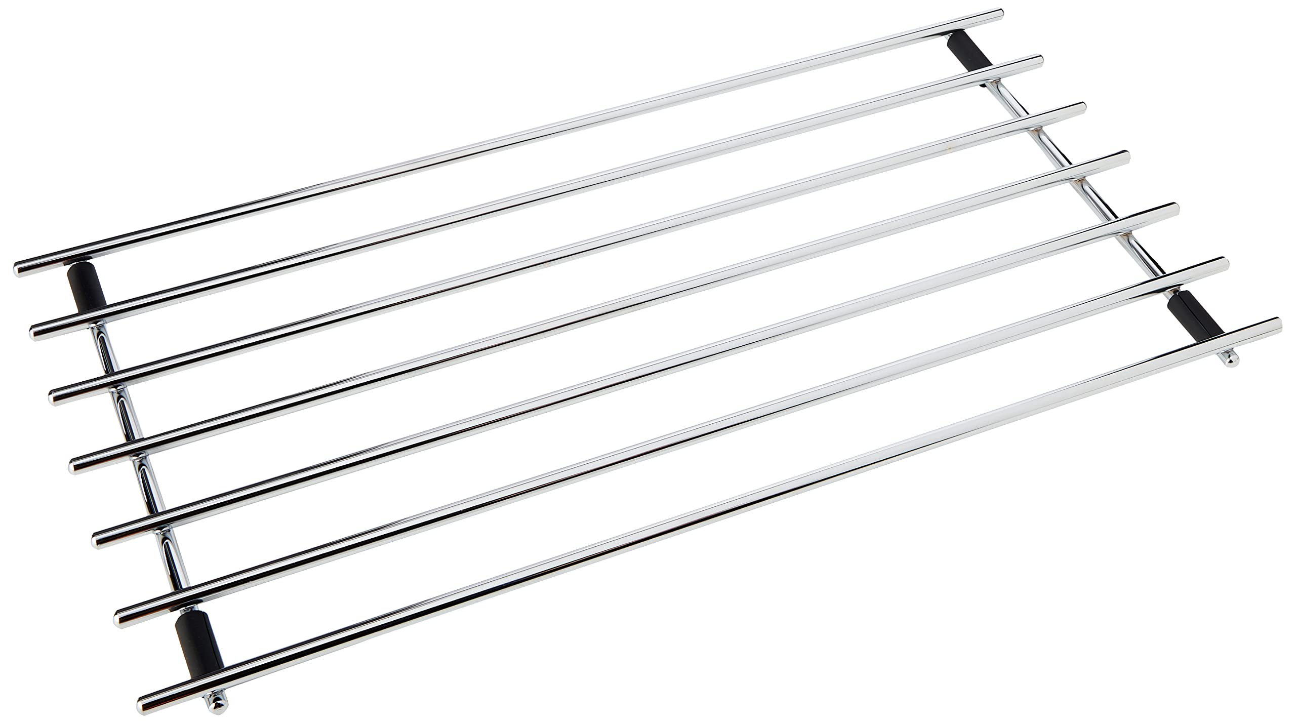 Dexam Extra Large Chrome Plated Rectangular Trivet - Heat Resistant Metal Pot Stand for Hot Dishes, Cookware & Oven Trays - Durable Countertop Protector to Prevent Heat Damage - Perfect for Dining Tables, Kitchen Countertops & Serving Hot Meals