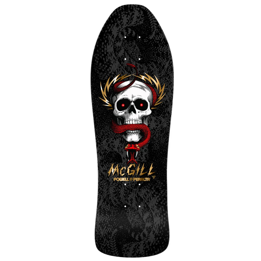 Powell Peralta Bones Brigade Series 16 Mike McGill Black Skateboard Deck (10.0 x 30.58) - Professional Street & Park Skateboarding Board for Tricks and Vert Riding