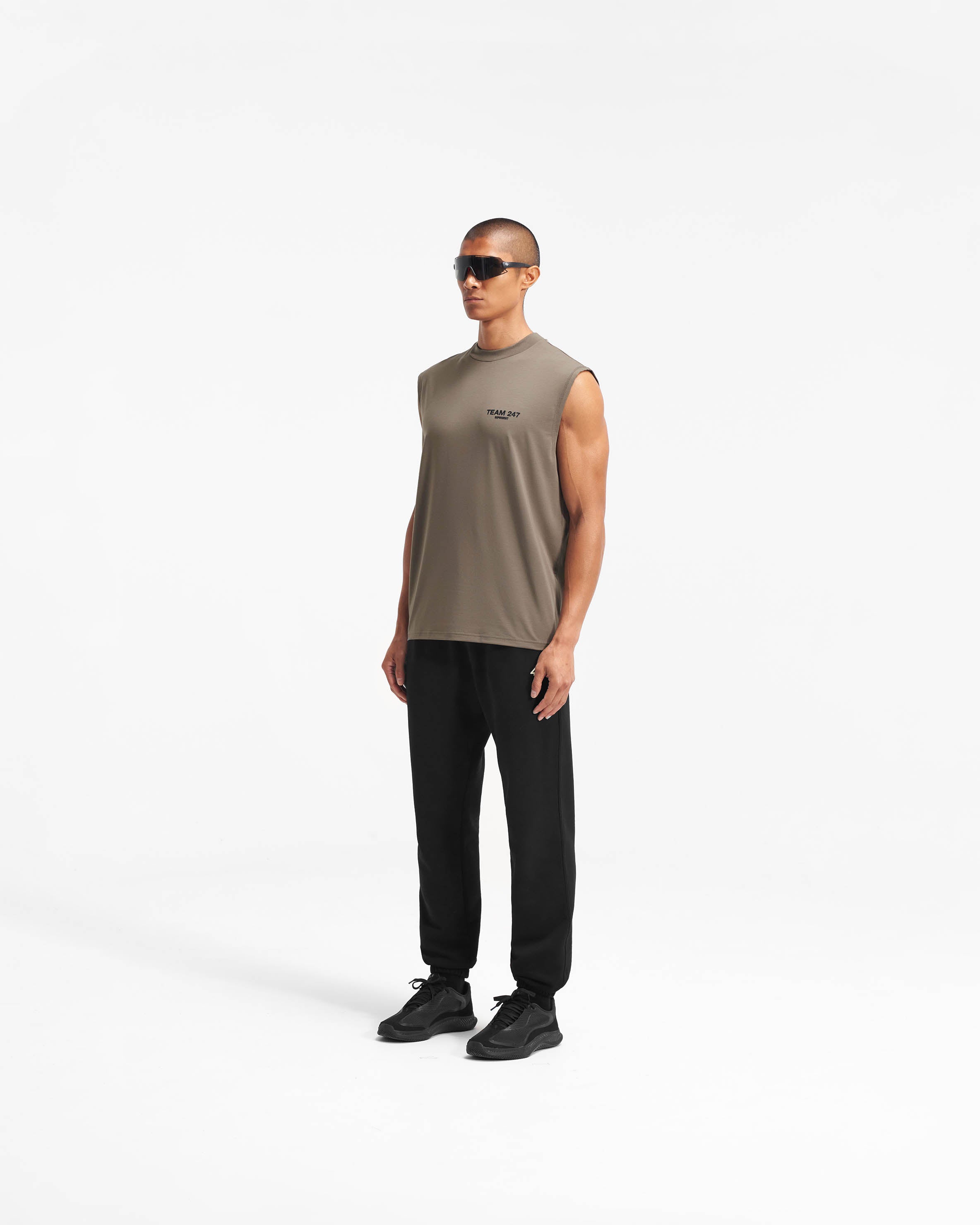 Team 247 Oversized Army Tank Top - Comfortable Loose Fit Casual T-Shirt for Women & Men | Perfect for Gym, Workout, Streetwear & Summer Fashion