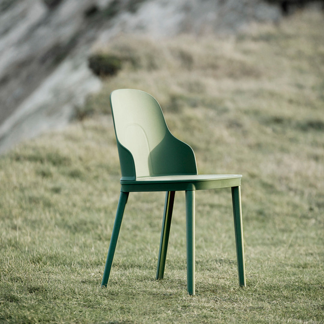 Allez Outdoor Dining Chair - Lightweight Patio Chairs for Backyard, Garden, Poolside & Restaurant - Weather-Resistant Aluminum Bistro Seating