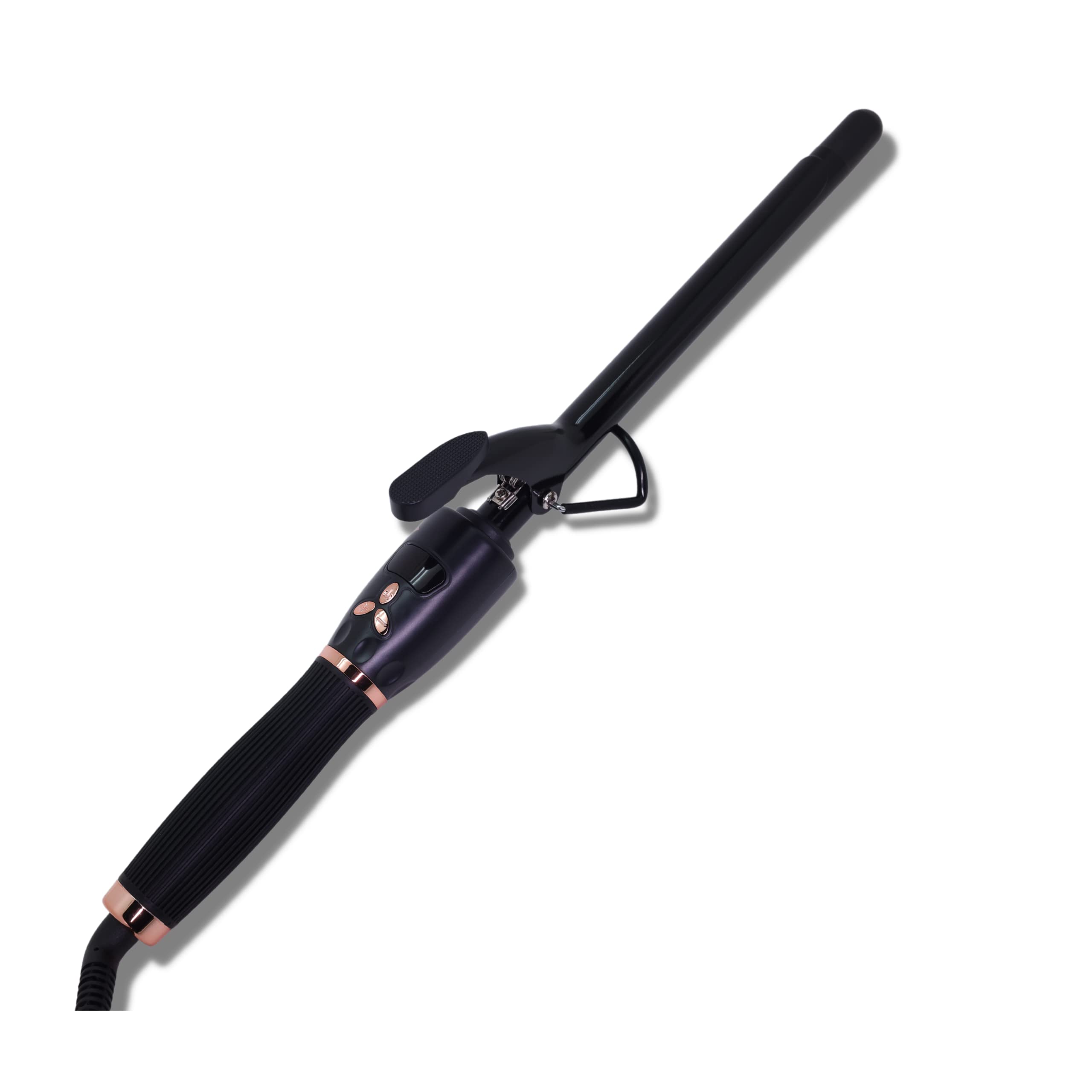 Acee Professionals HCT 5000 Ceramic Hair Curling Iron - 16mm Barrel for All Hair Types | Onyx Black | Perfect for Beach Waves, Wedding Hairstyles & Daily Styling