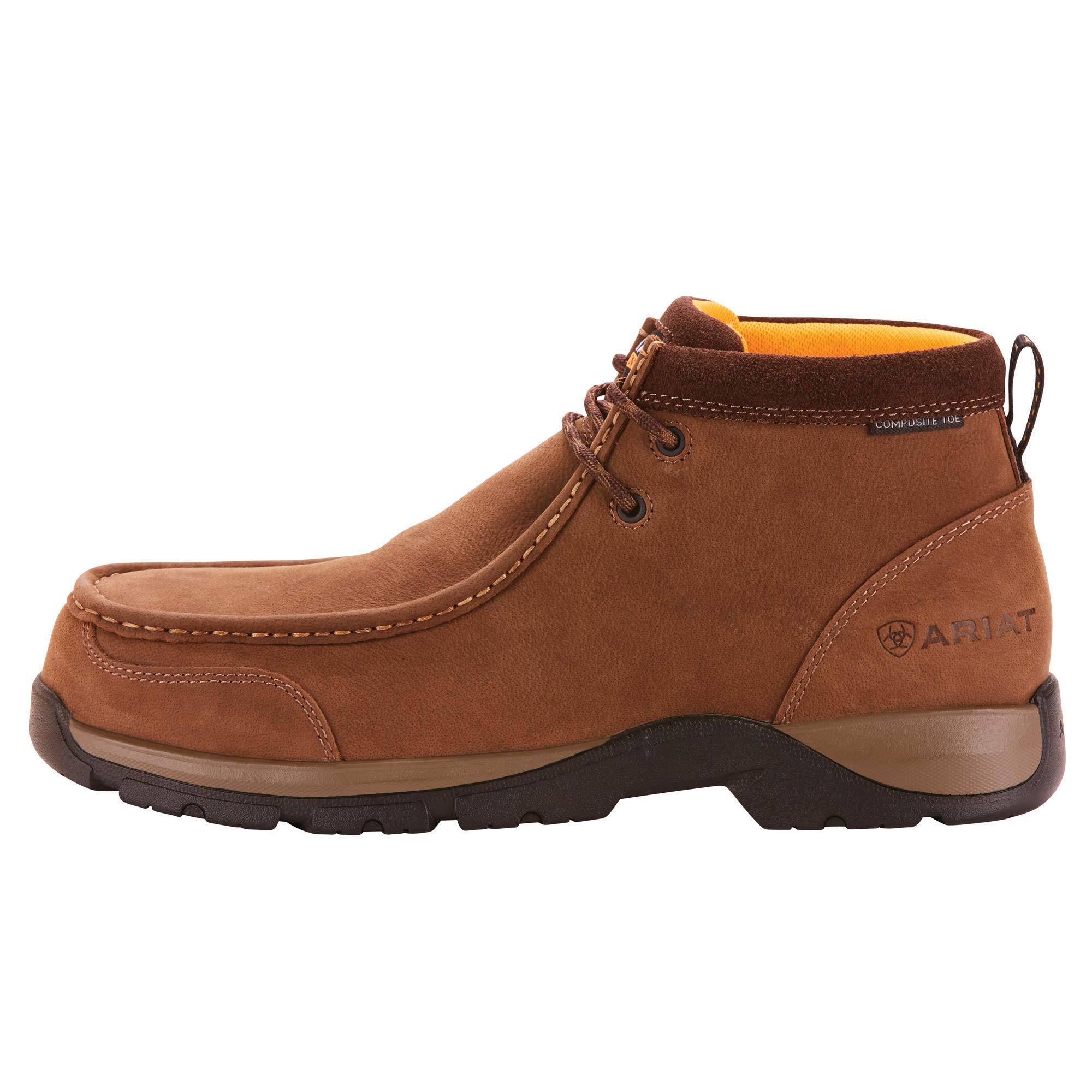 Ariat Men's Edge LTE Moc Composite Toe Work Boots - Safety Shoes for Construction, Warehouse & Outdoor Work | Slip Resistant & Comfortable Work Footwear